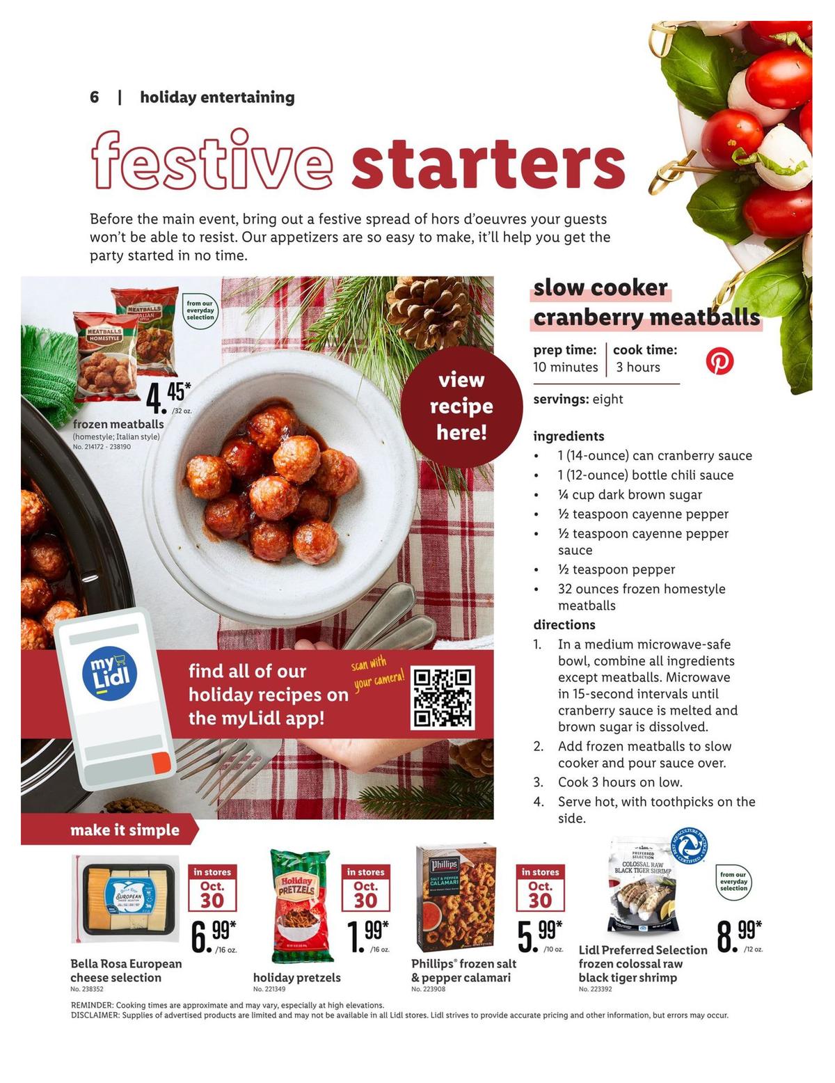 LIDL Holiday Magazine Weekly Ad from October 30