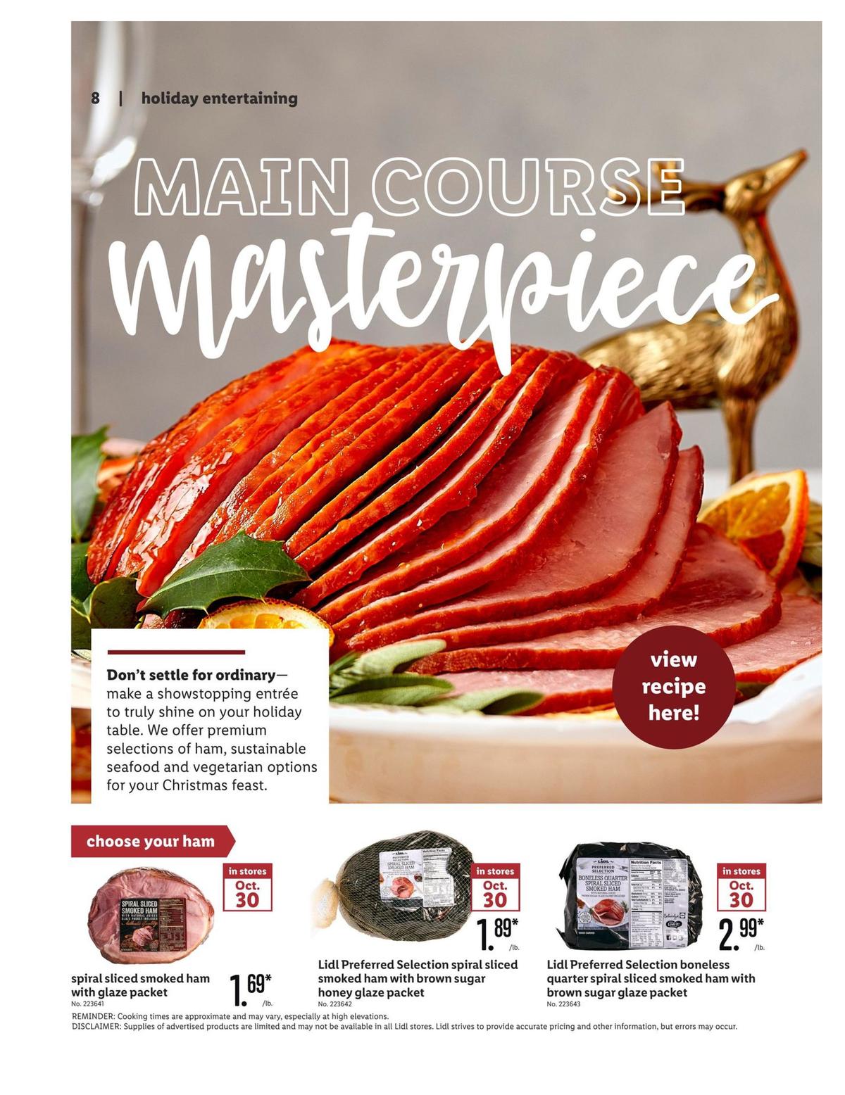 LIDL Holiday Magazine Weekly Ad from October 30