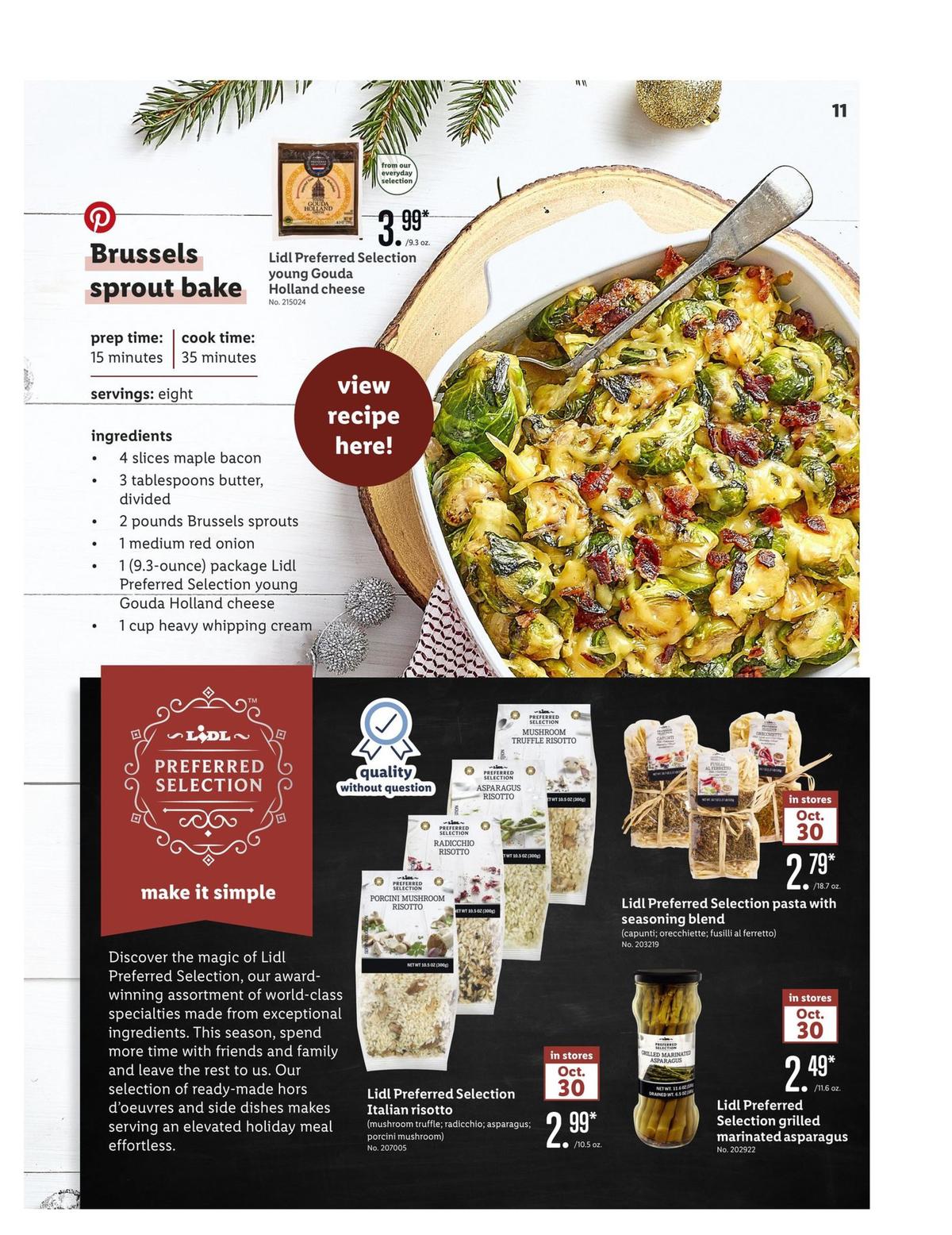 LIDL Holiday Magazine Weekly Ad from October 30