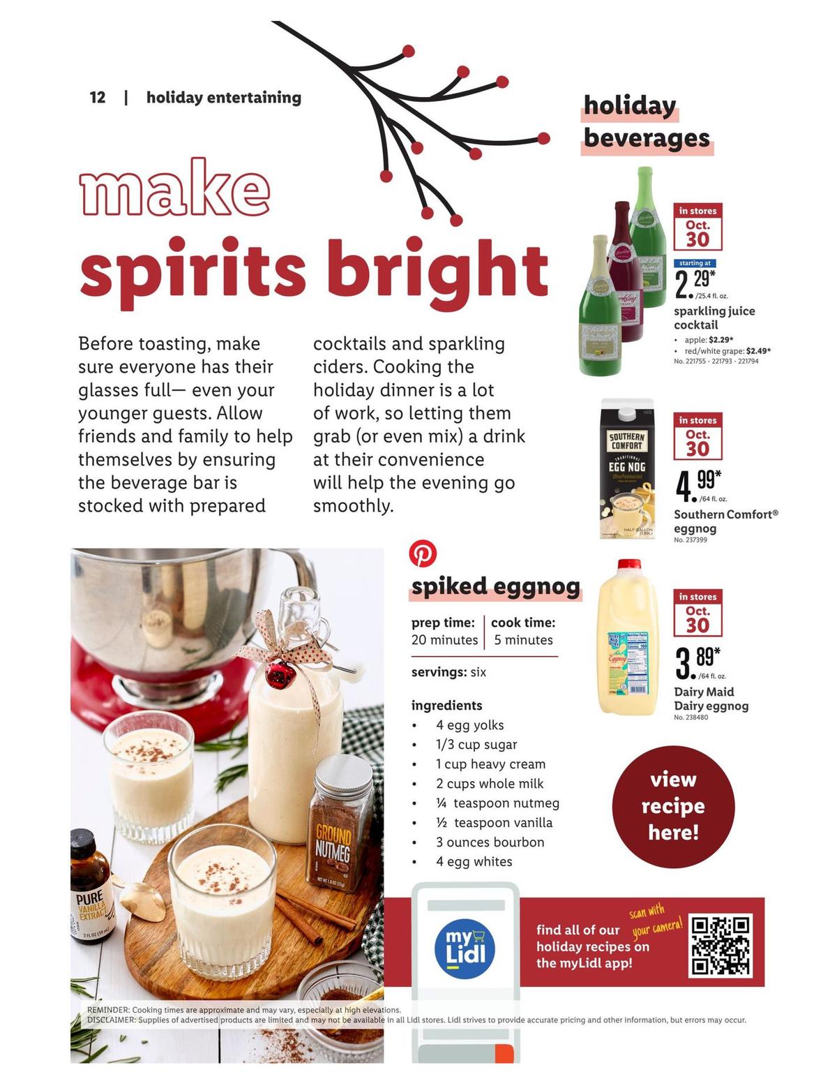 LIDL Holiday Magazine Weekly Ad from October 30