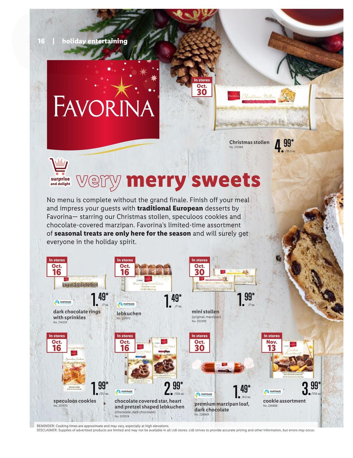 LIDL Holiday Magazine Weekly Ad from October 30