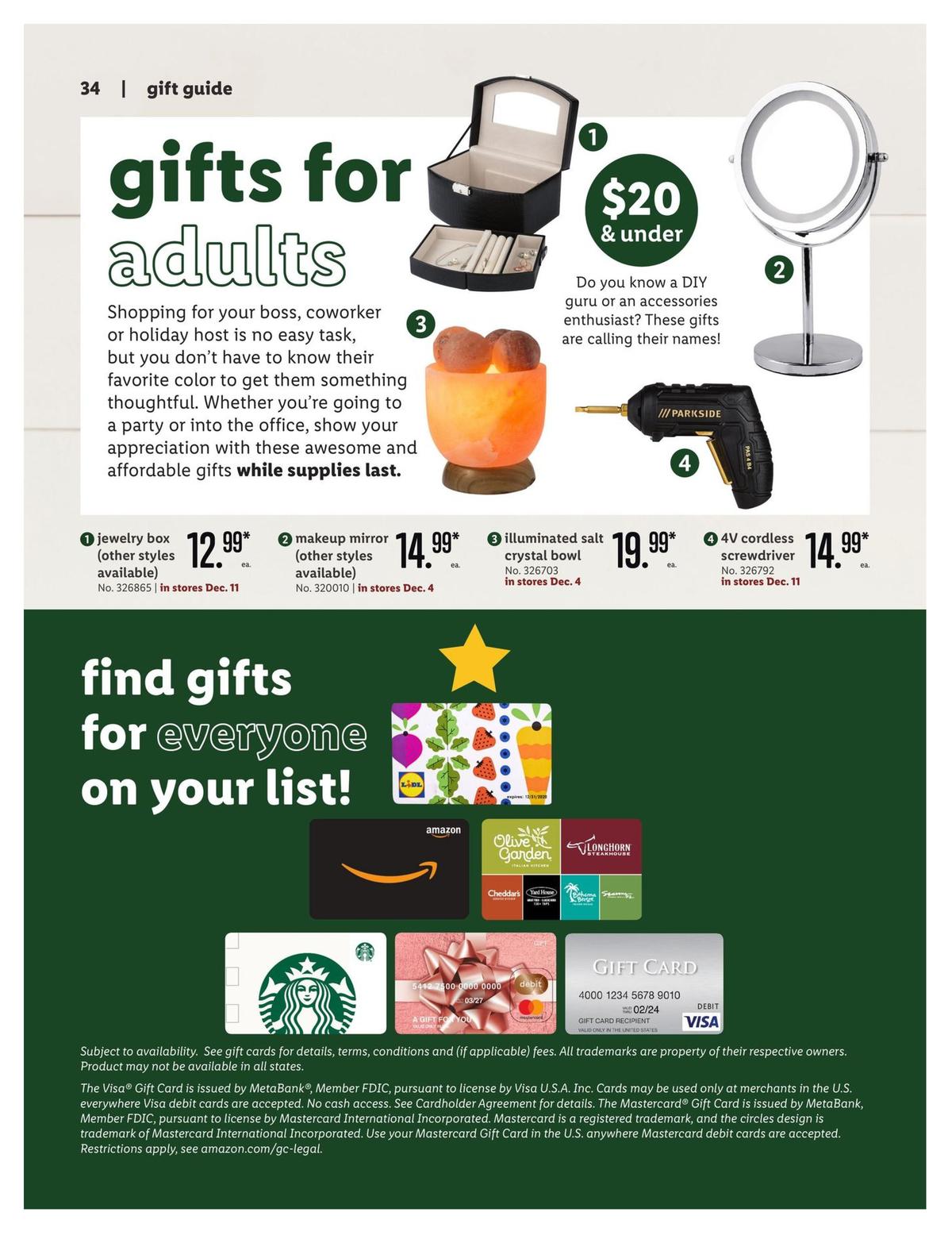 LIDL Holiday Magazine Weekly Ad from October 30