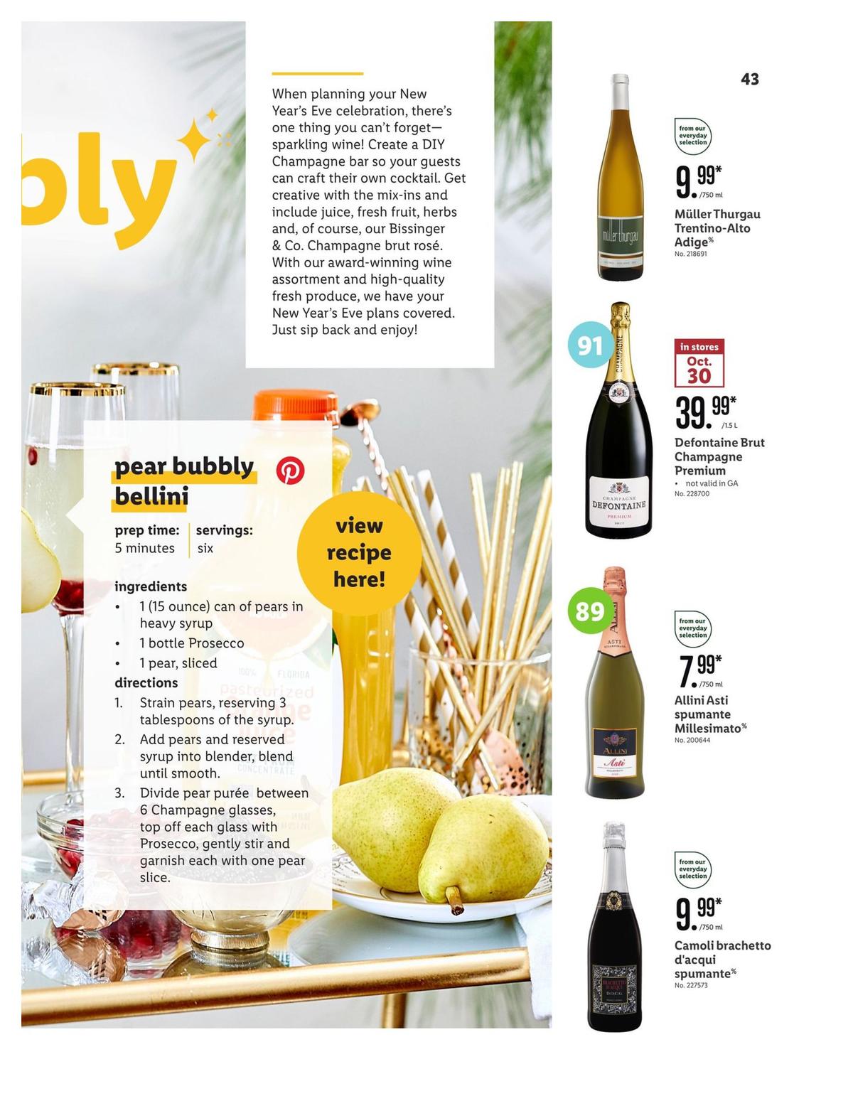 LIDL Holiday Magazine Weekly Ad from October 30