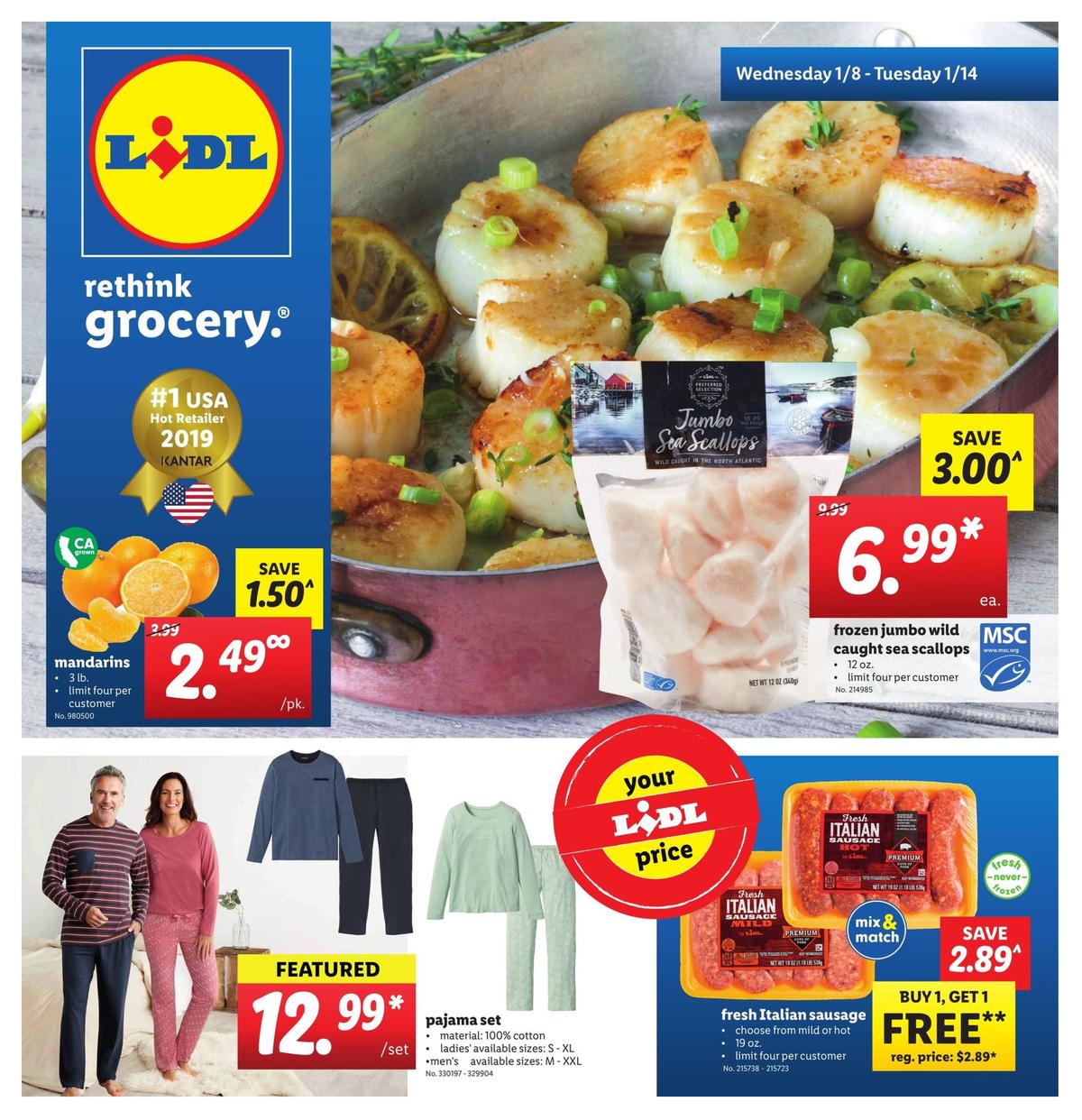 LIDL Weekly Ad from January 8