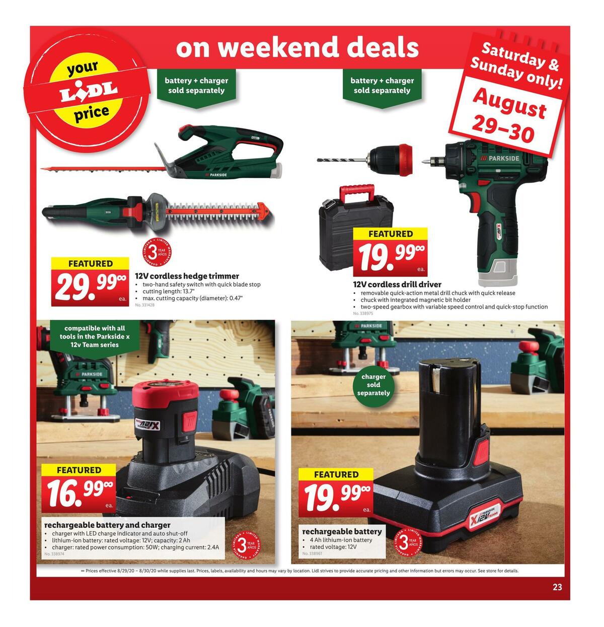 LIDL Weekly Ad from August 26