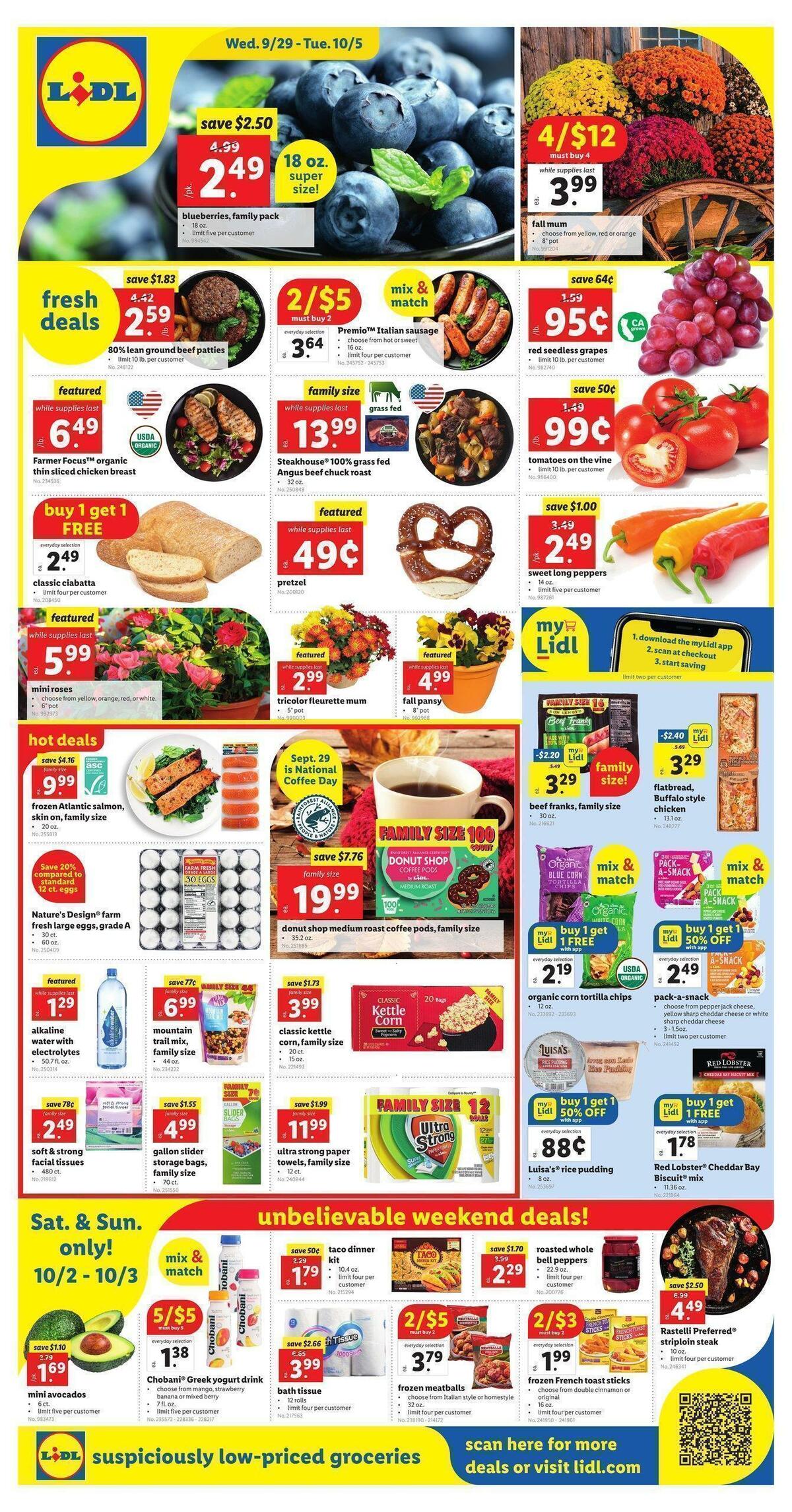LIDL Weekly Ad from September 29