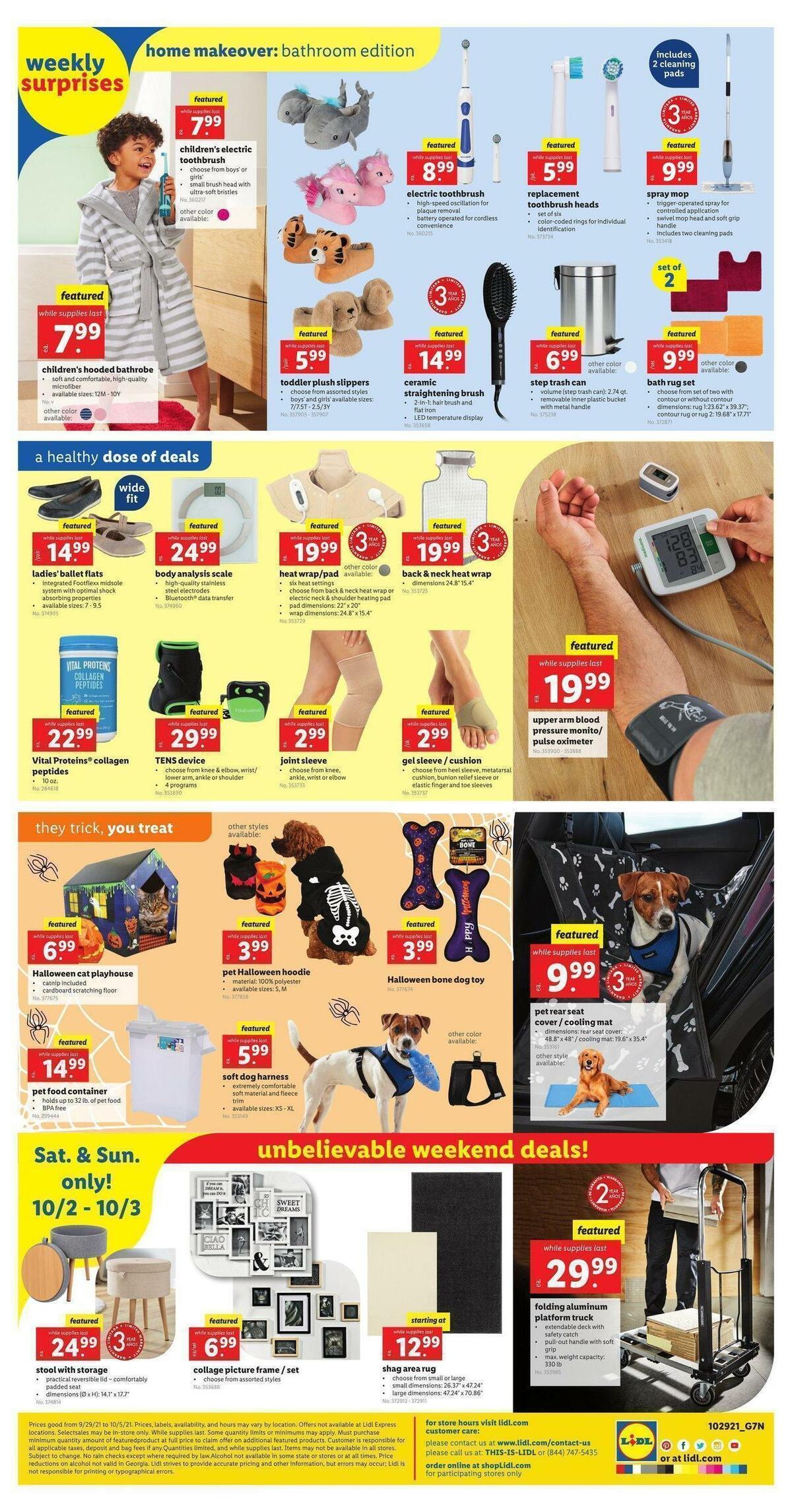 LIDL Weekly Ad from September 29