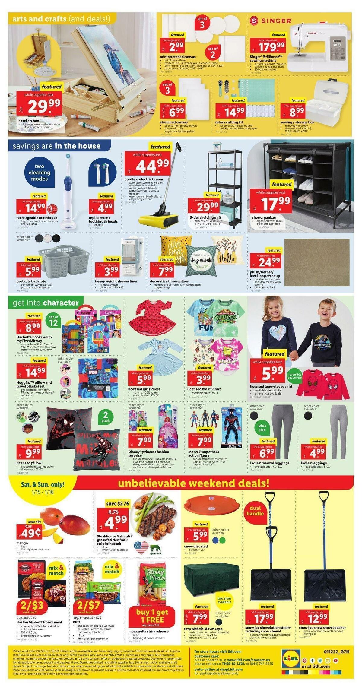 LIDL Weekly Ad from January 12