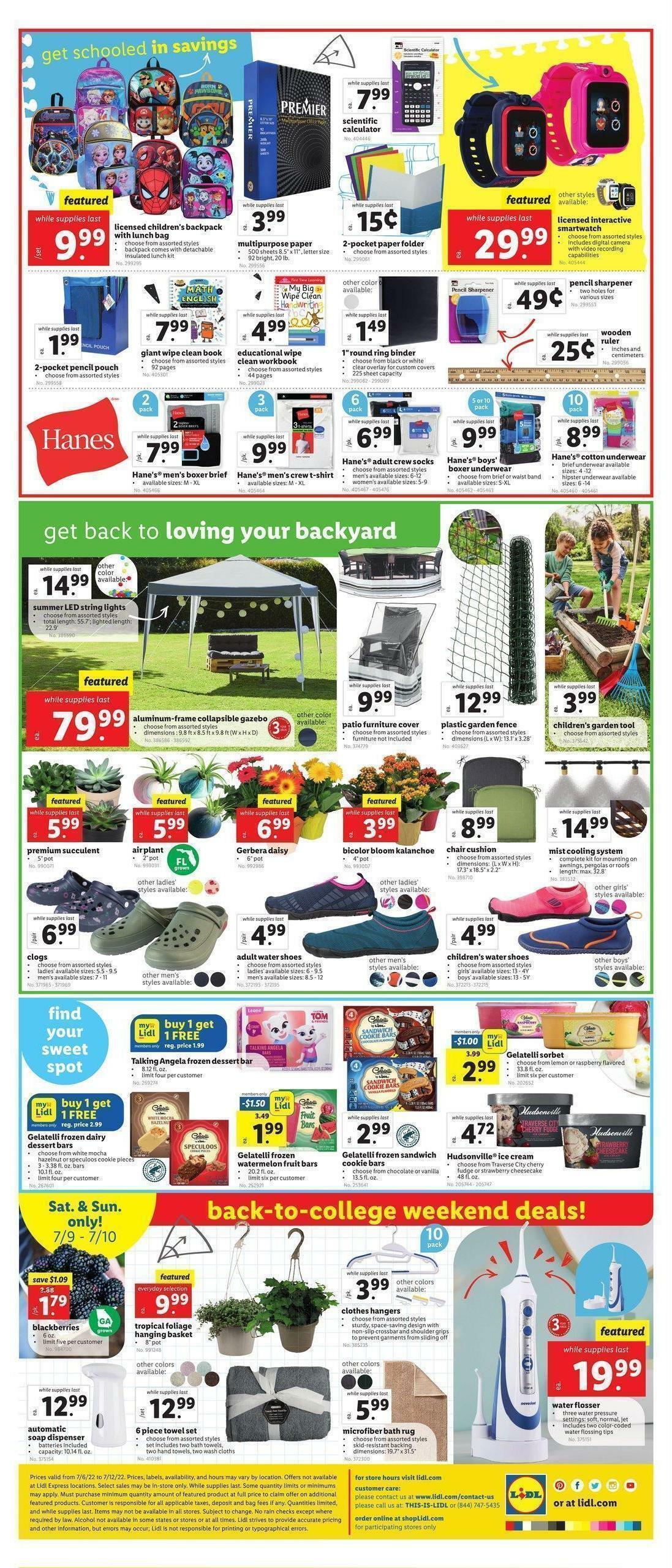 LIDL Weekly Ad from July 6