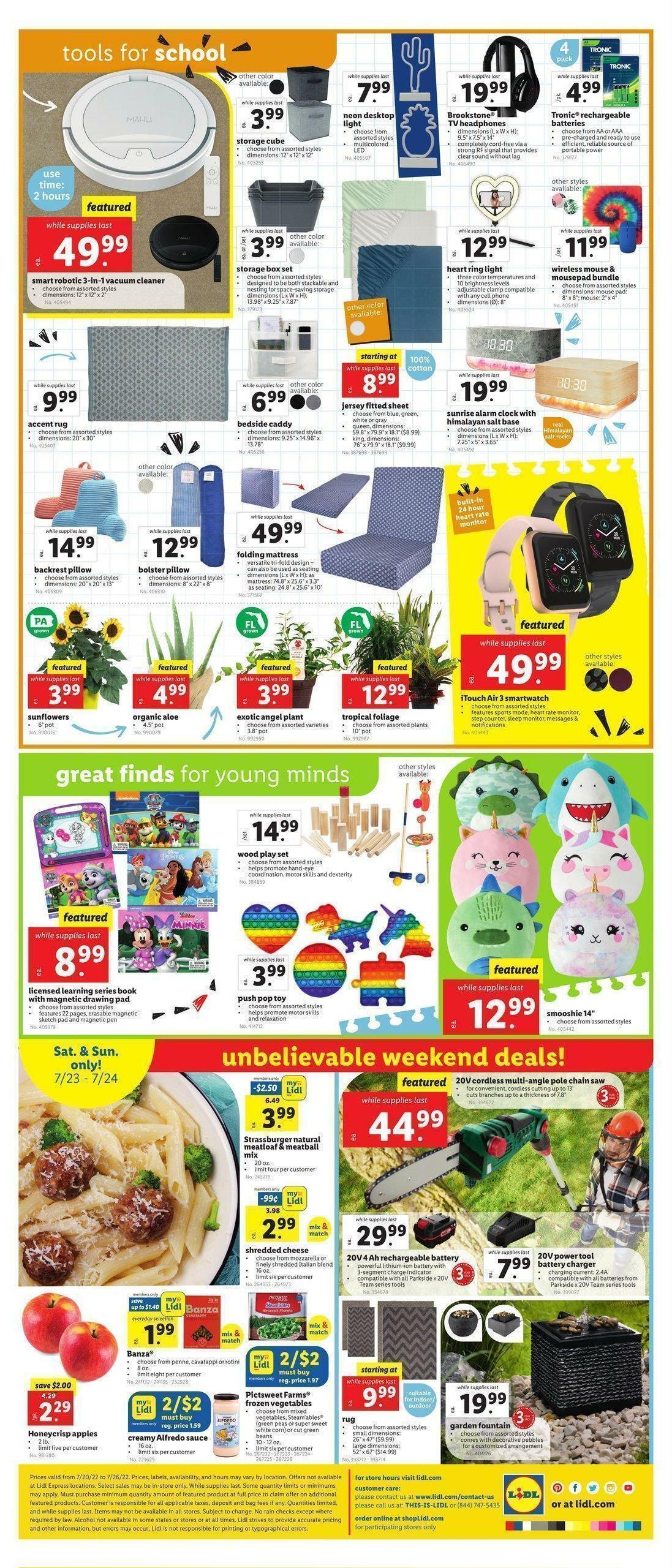 LIDL Weekly Ad from July 20