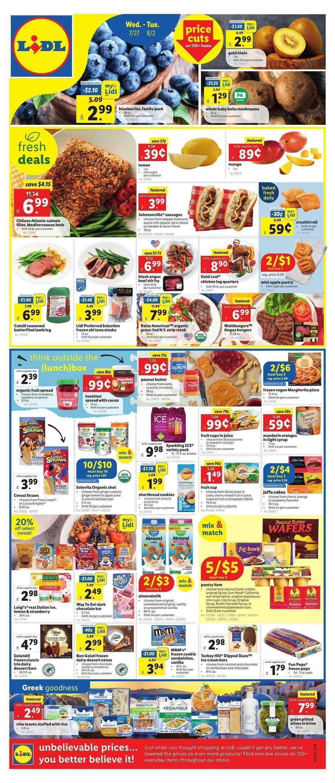 LIDL Weekly Ad from July 27