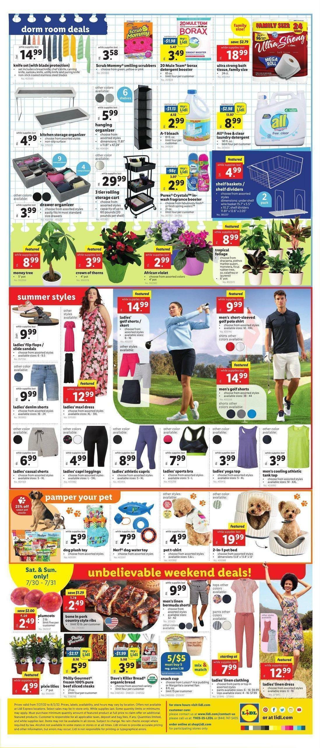 LIDL Weekly Ad from July 27