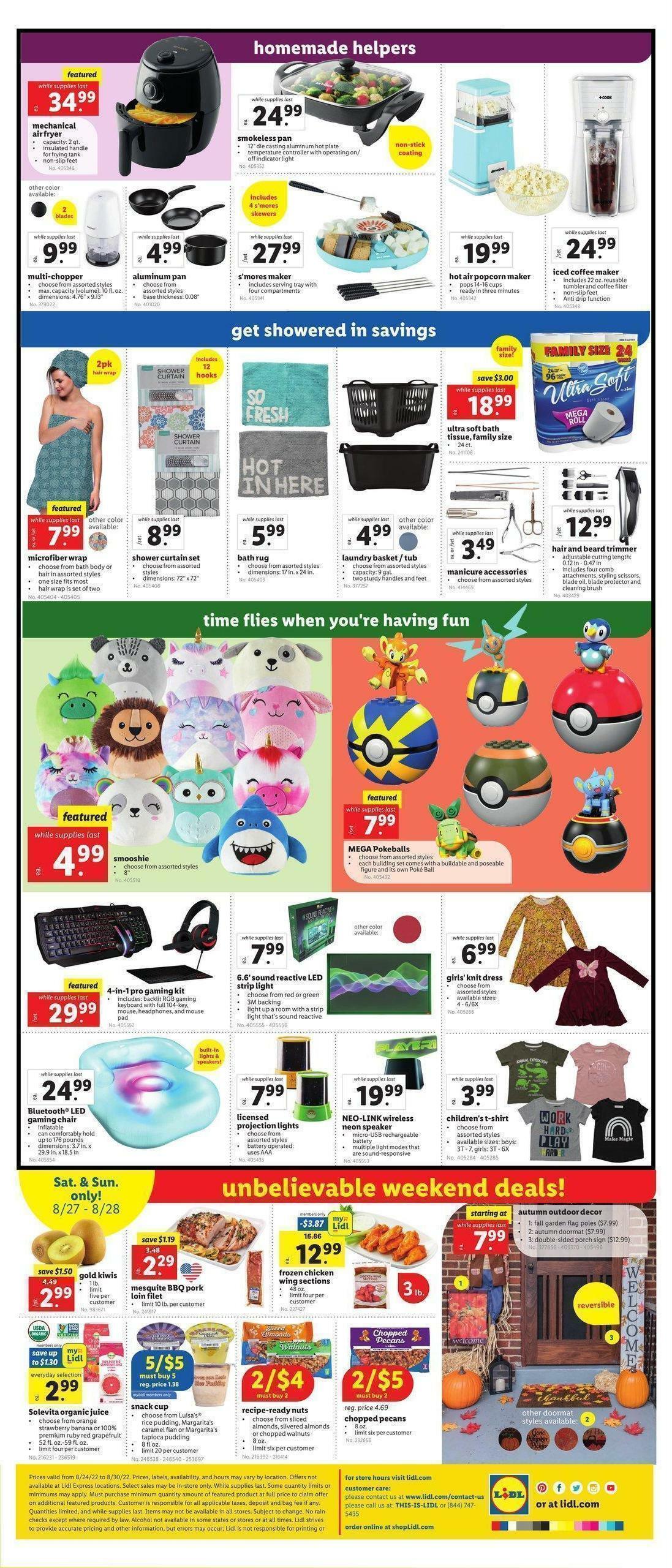 LIDL Weekly Ad from August 24
