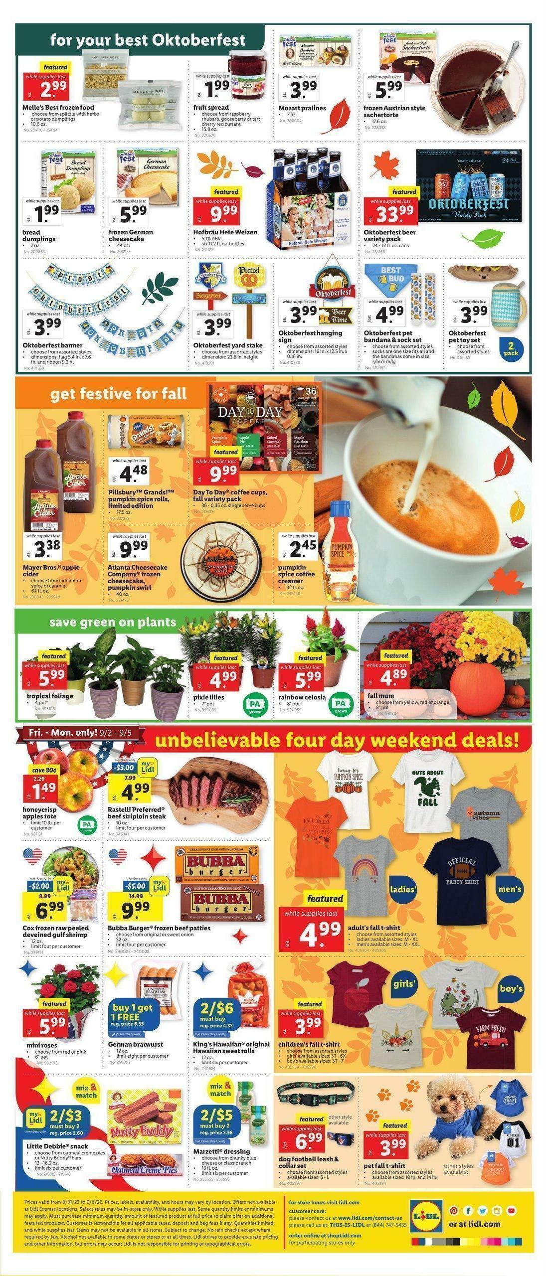 LIDL Weekly Ad from August 31