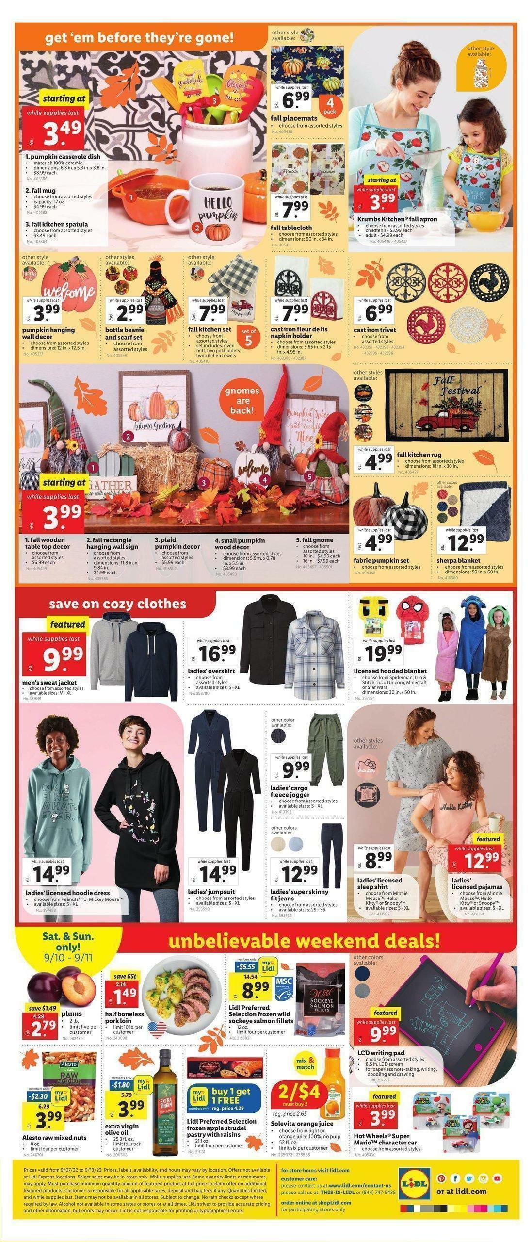 LIDL Weekly Ad from September 7