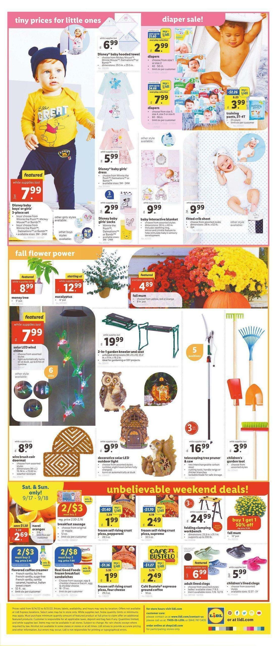 LIDL Weekly Ad from September 14