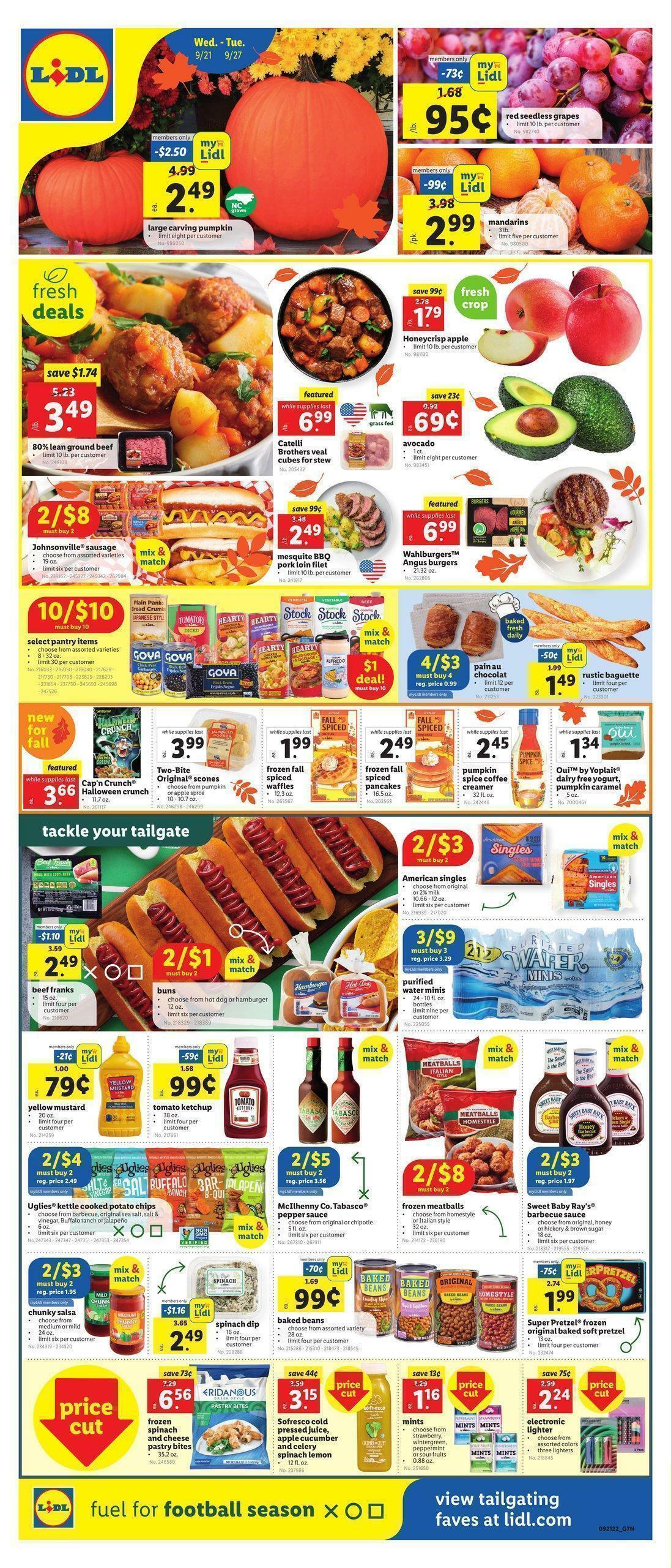 LIDL Weekly Ad from September 21