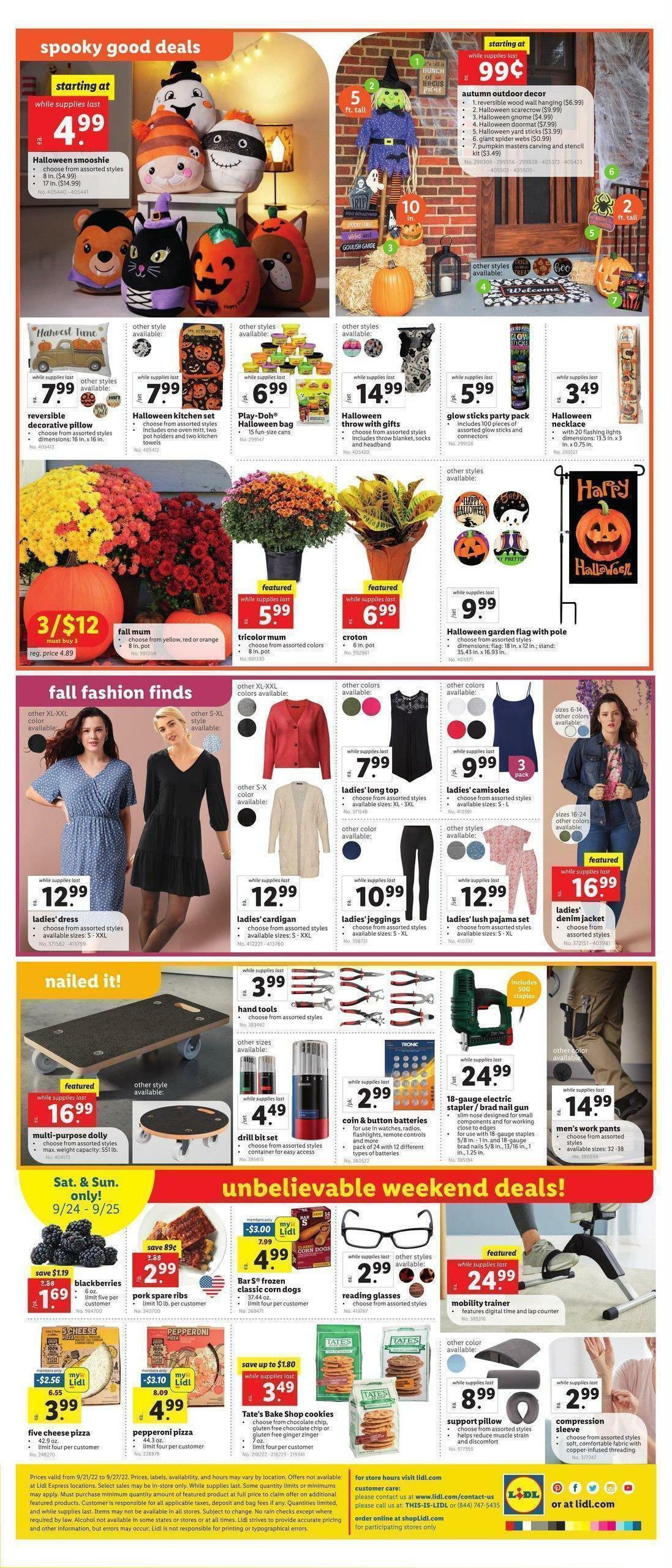 LIDL Weekly Ad from September 21