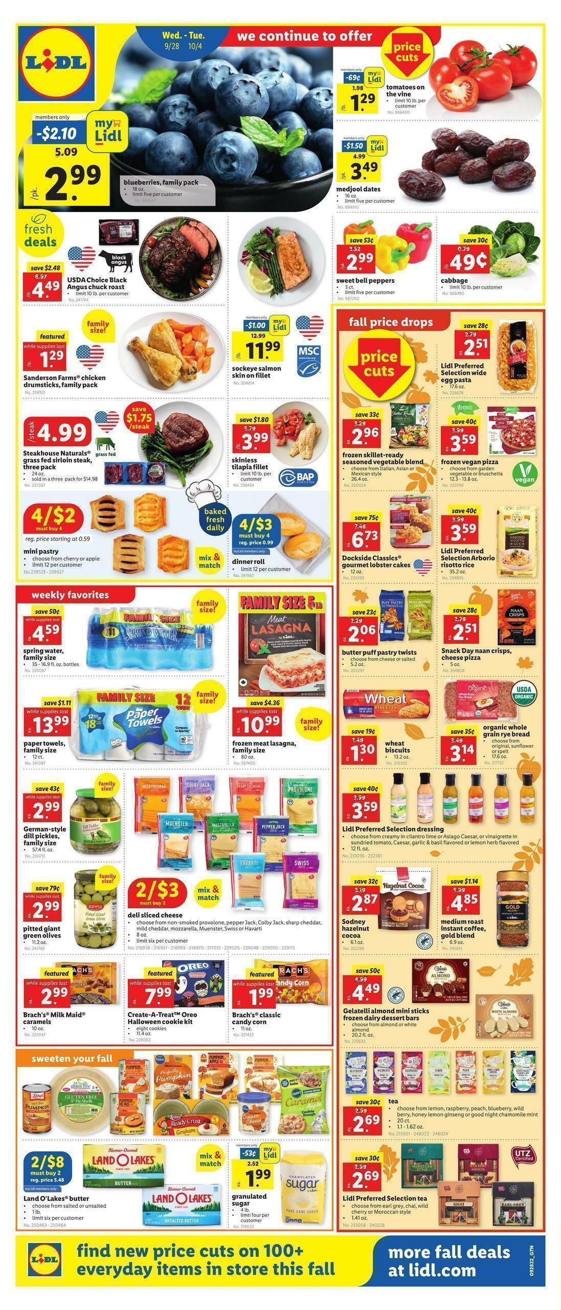 LIDL Weekly Ad from September 28