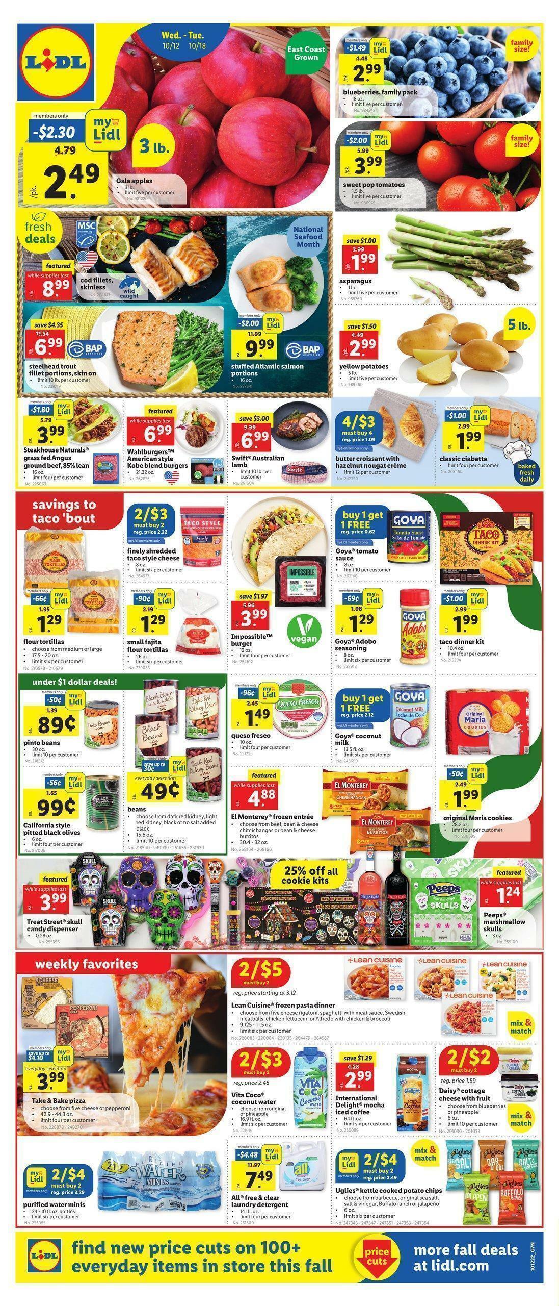 LIDL Weekly Ad from October 12