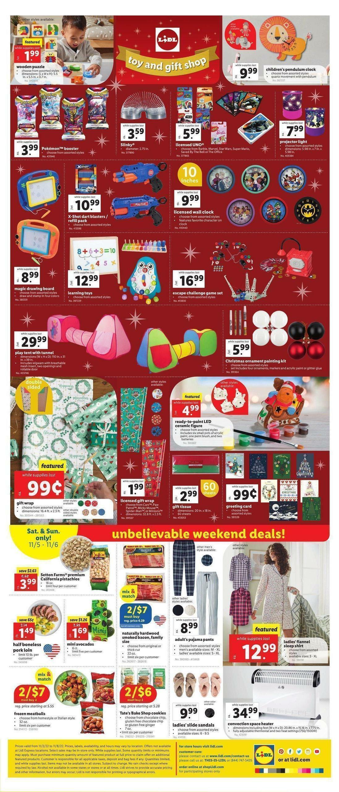 LIDL Weekly Ad from November 2