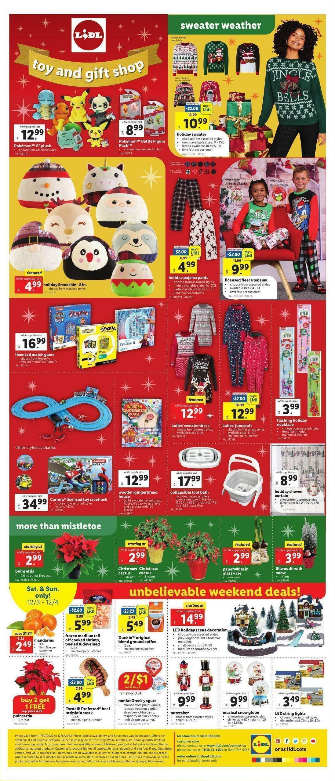 LIDL Weekly Ad from November 30