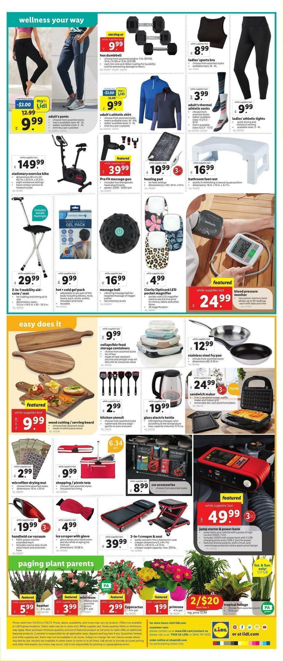 LIDL Weekly Ad from January 4