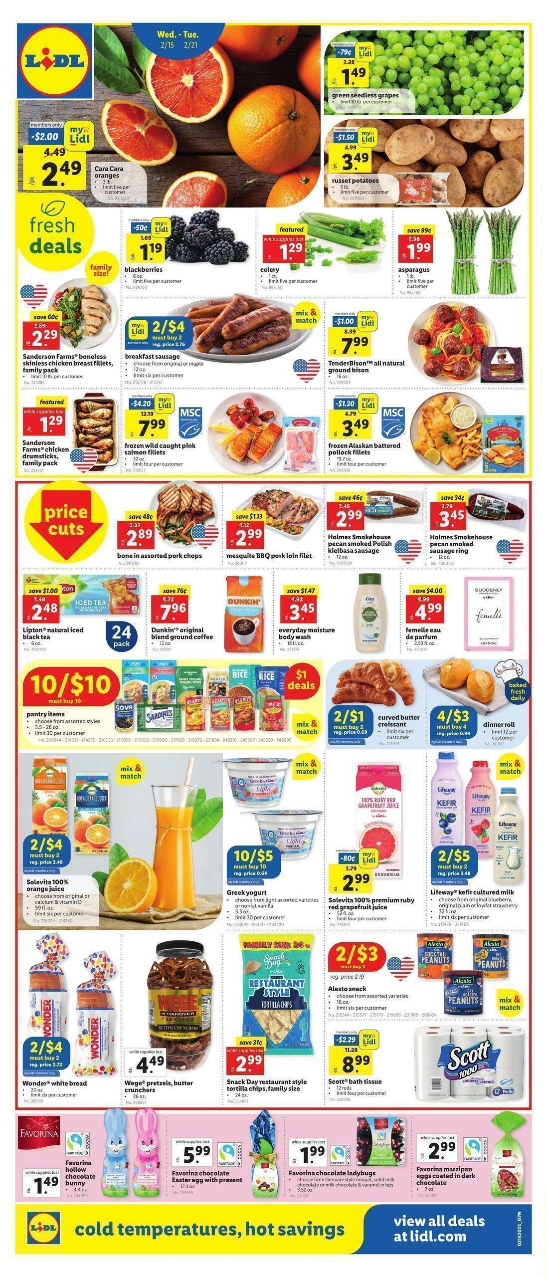 LIDL Weekly Ad from February 15