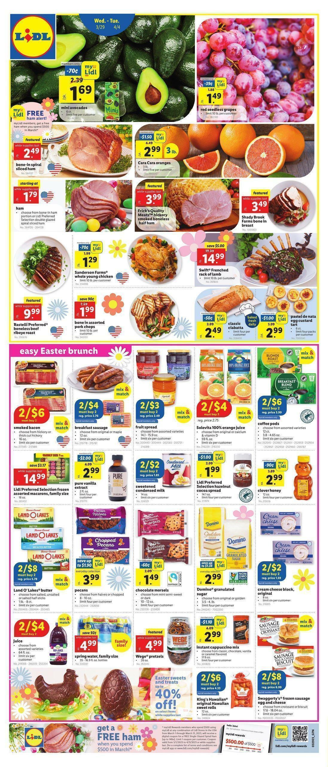 LIDL Weekly Ad from March 29