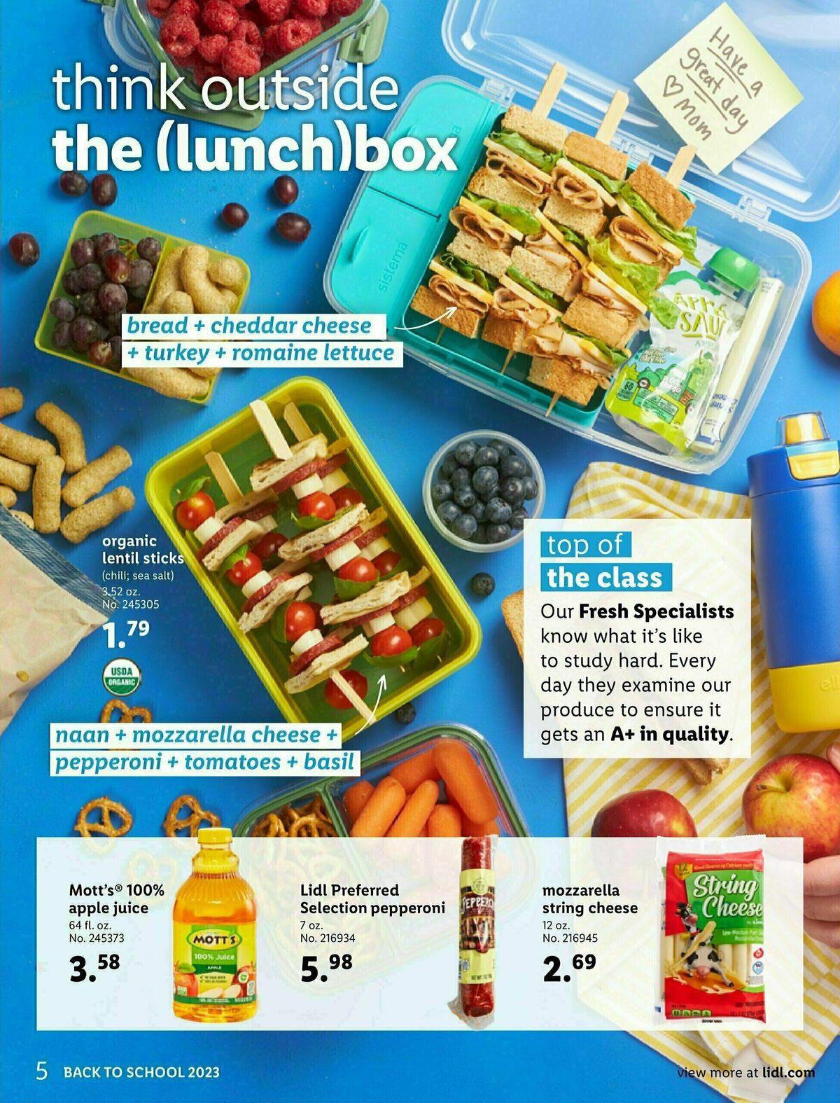 LIDL Back To School Weekly Ad from July 5