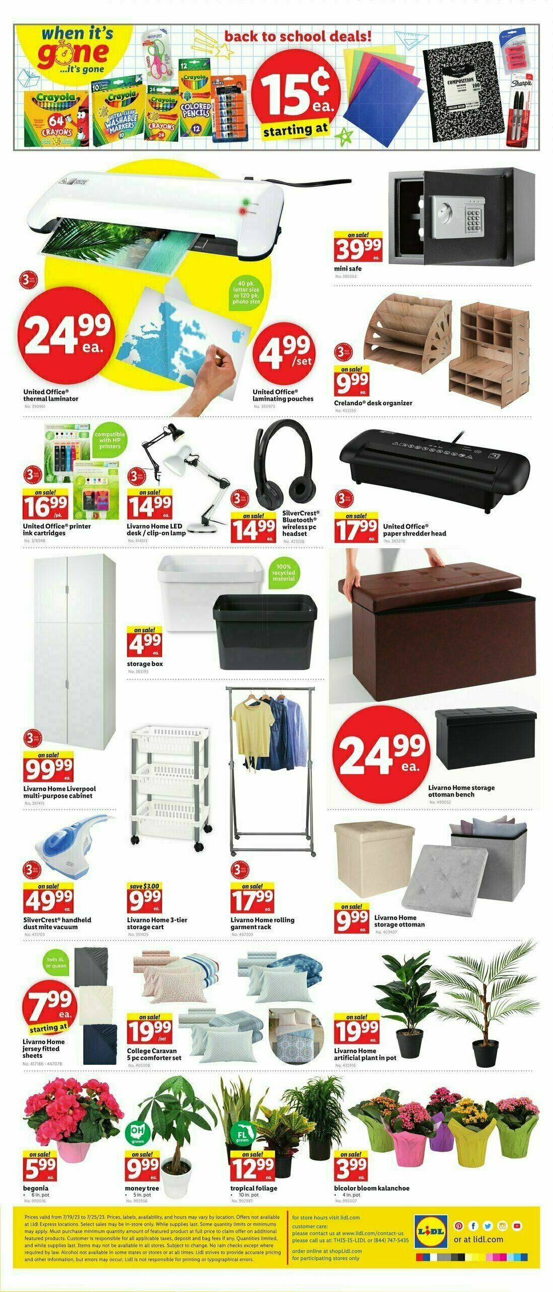 LIDL Weekly Ad from July 19