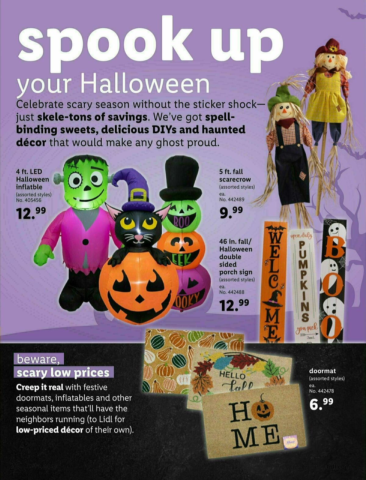 LIDL Fall + Halloween Weekly Ad from August 30