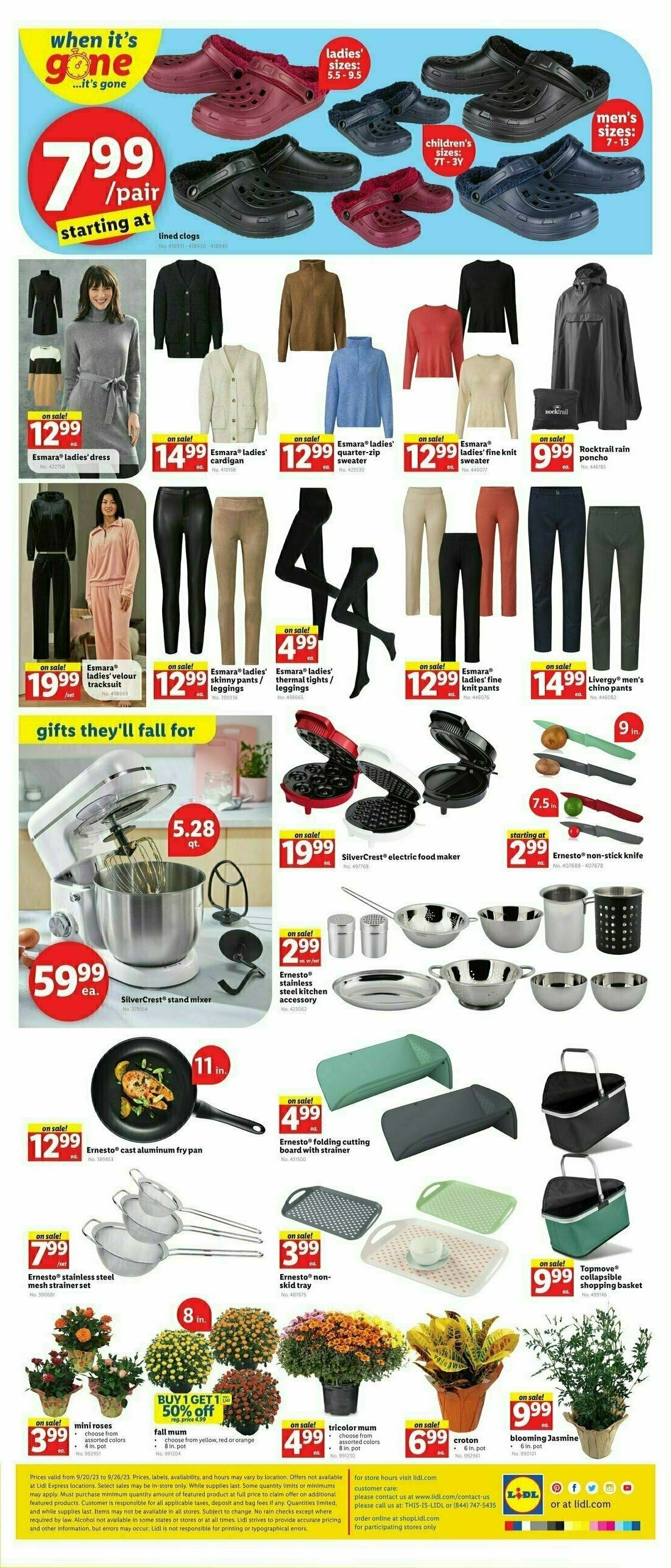 LIDL Weekly Ad from September 20