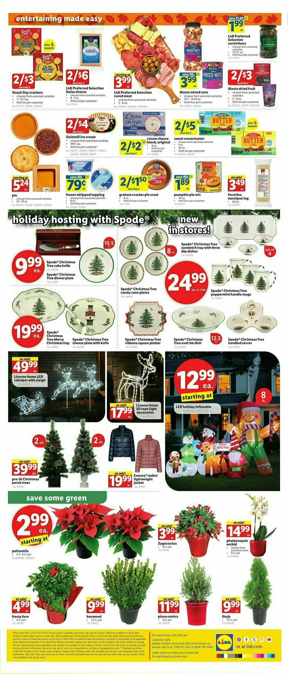 LIDL Weekly Ad from November 15