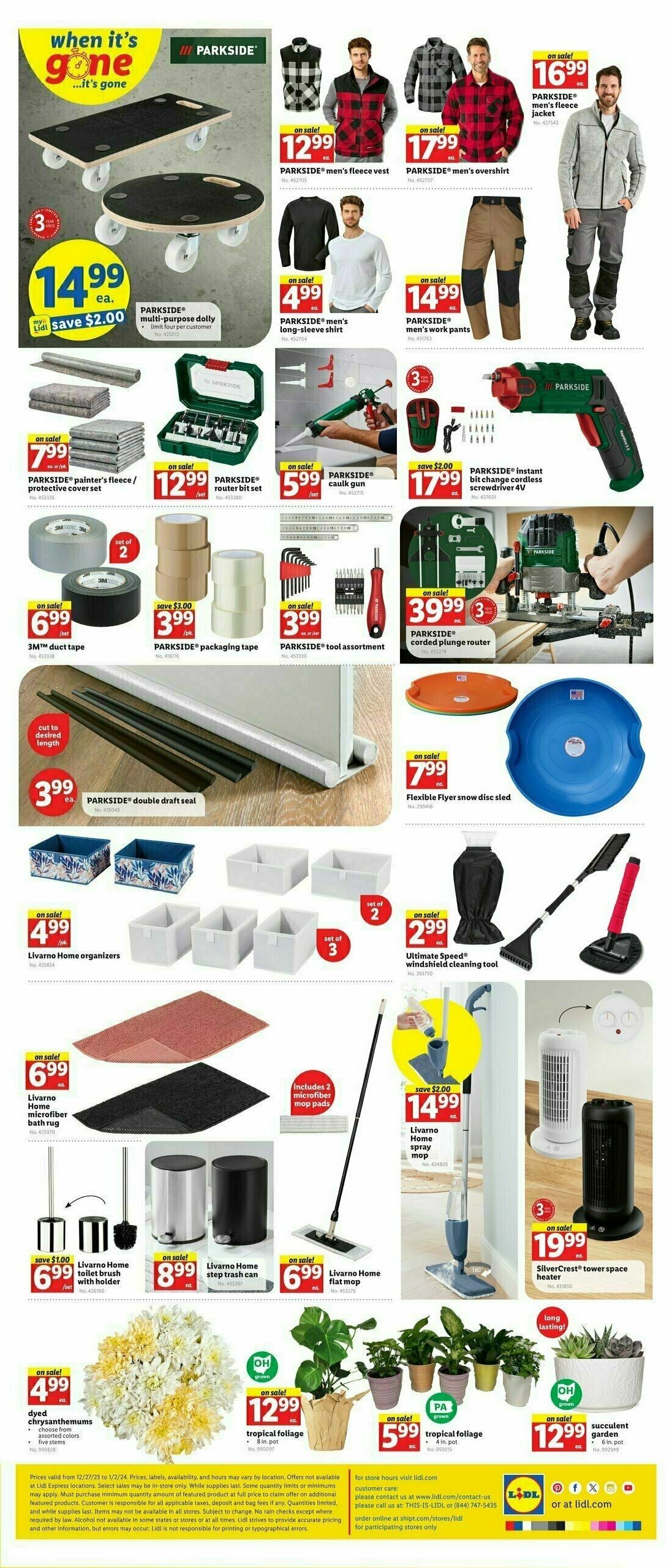 LIDL Weekly Ad from December 27
