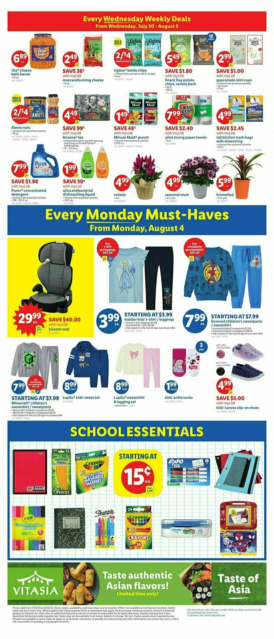 LIDL Weekly Ad from July 30