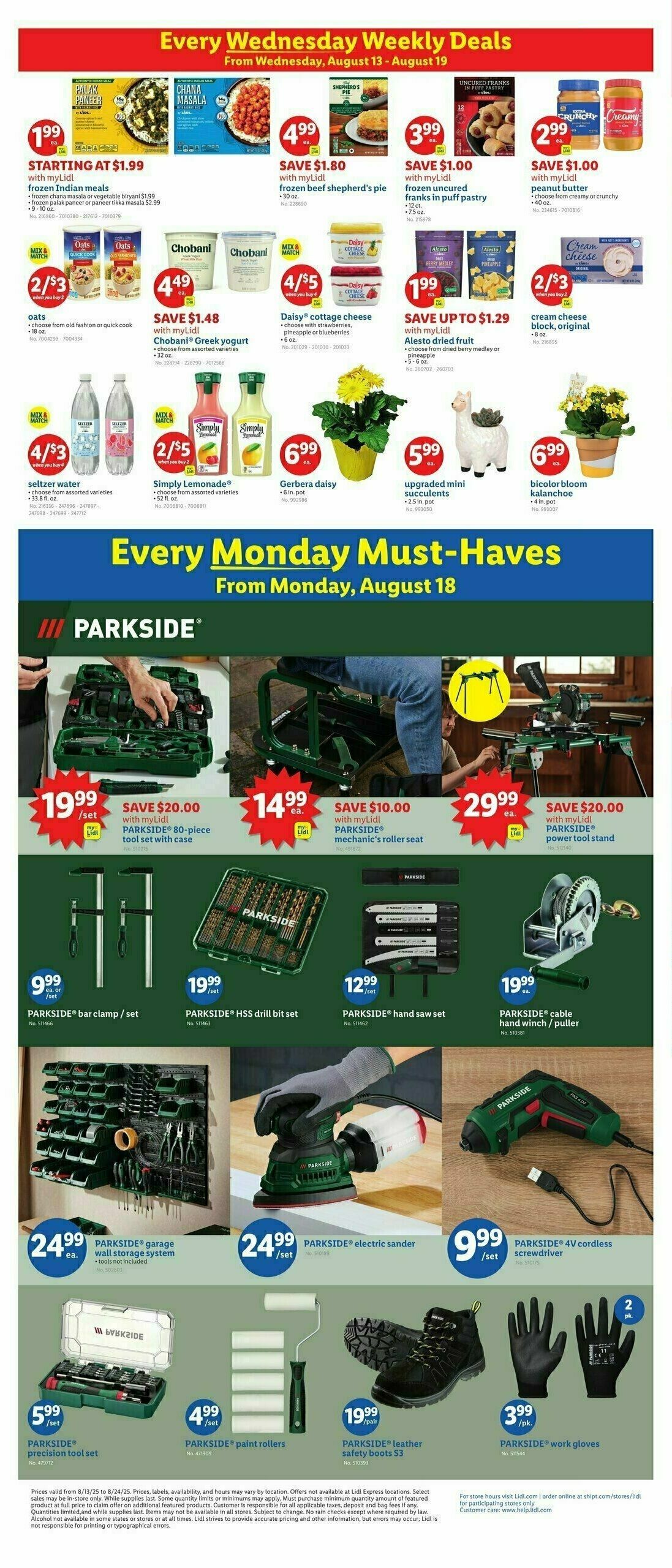 LIDL Weekly Ad from August 13