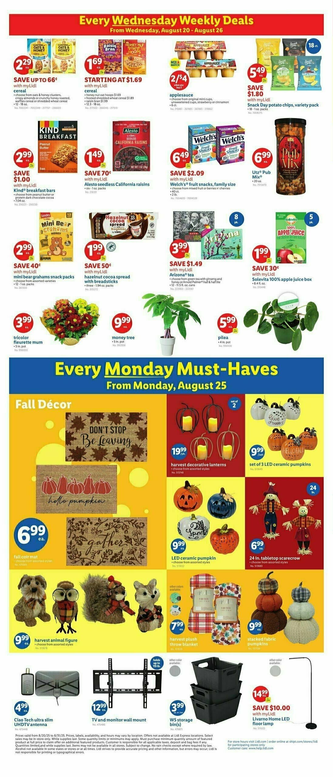 LIDL Weekly Ad from August 20