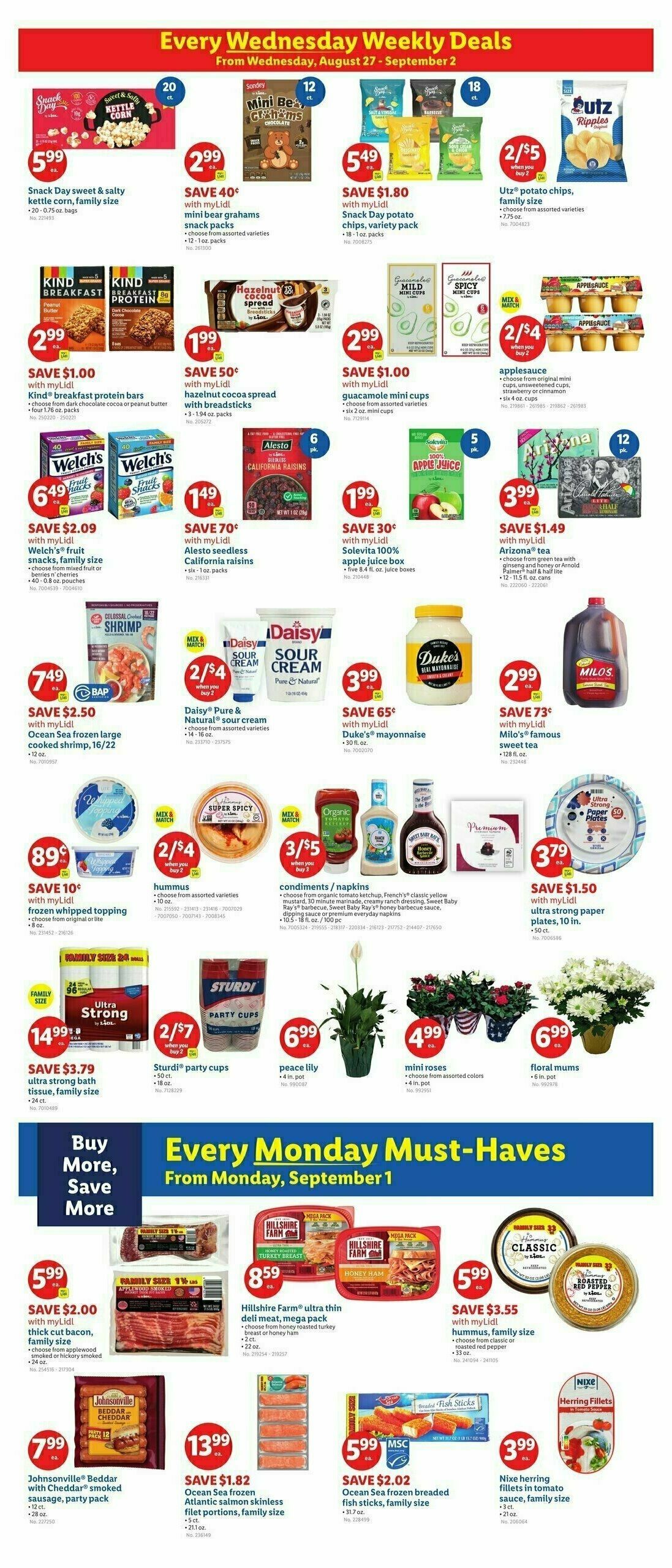 LIDL Weekly Ad from August 29