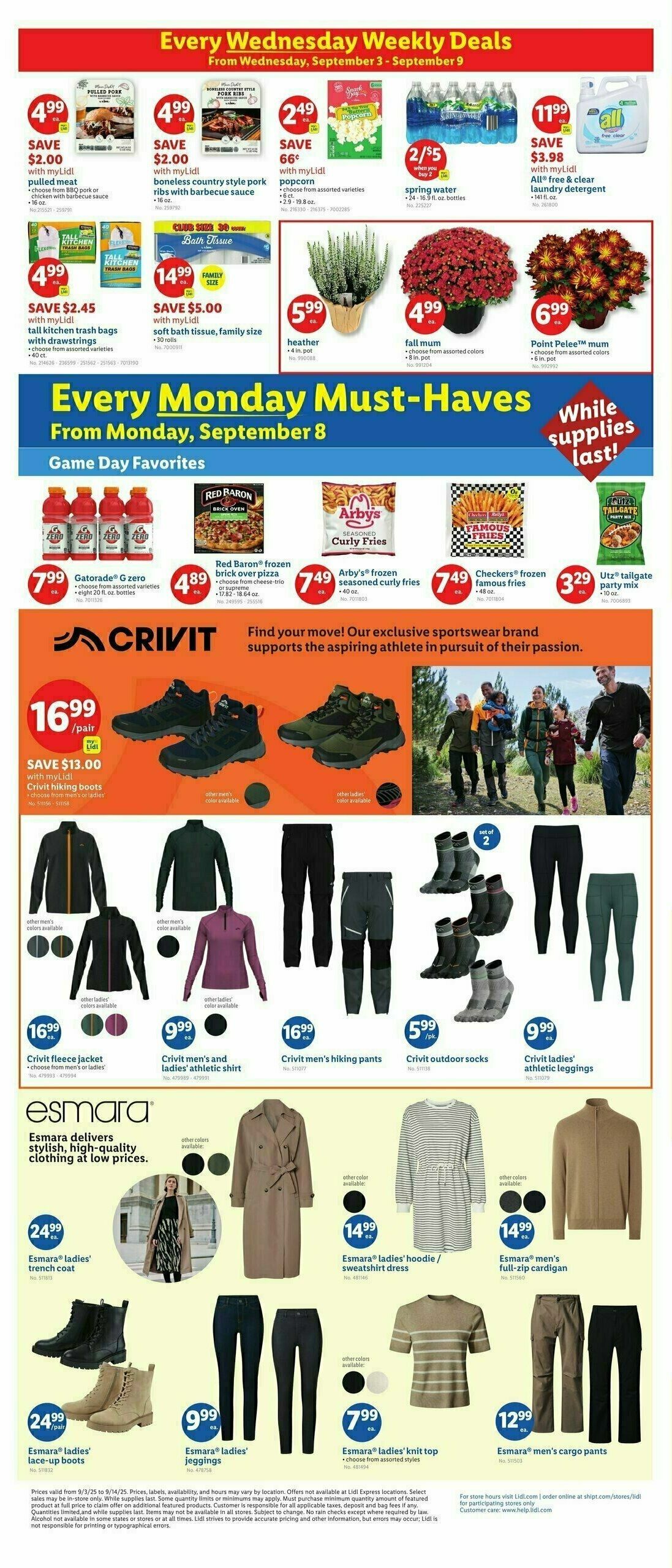 LIDL Weekly Ad from September 3