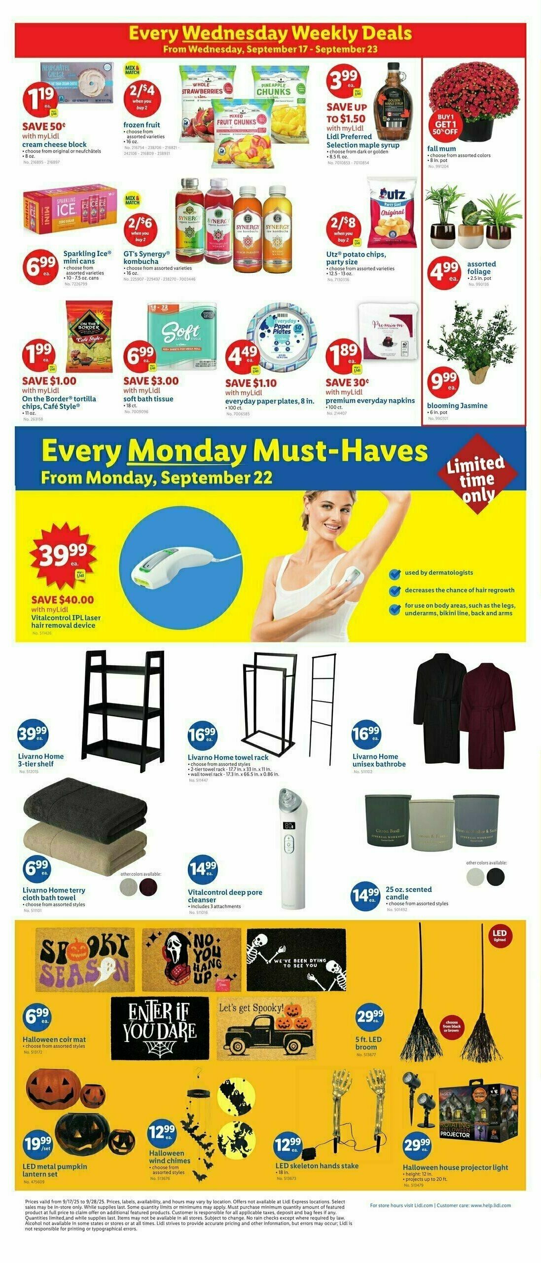 LIDL Weekly Ad from September 17