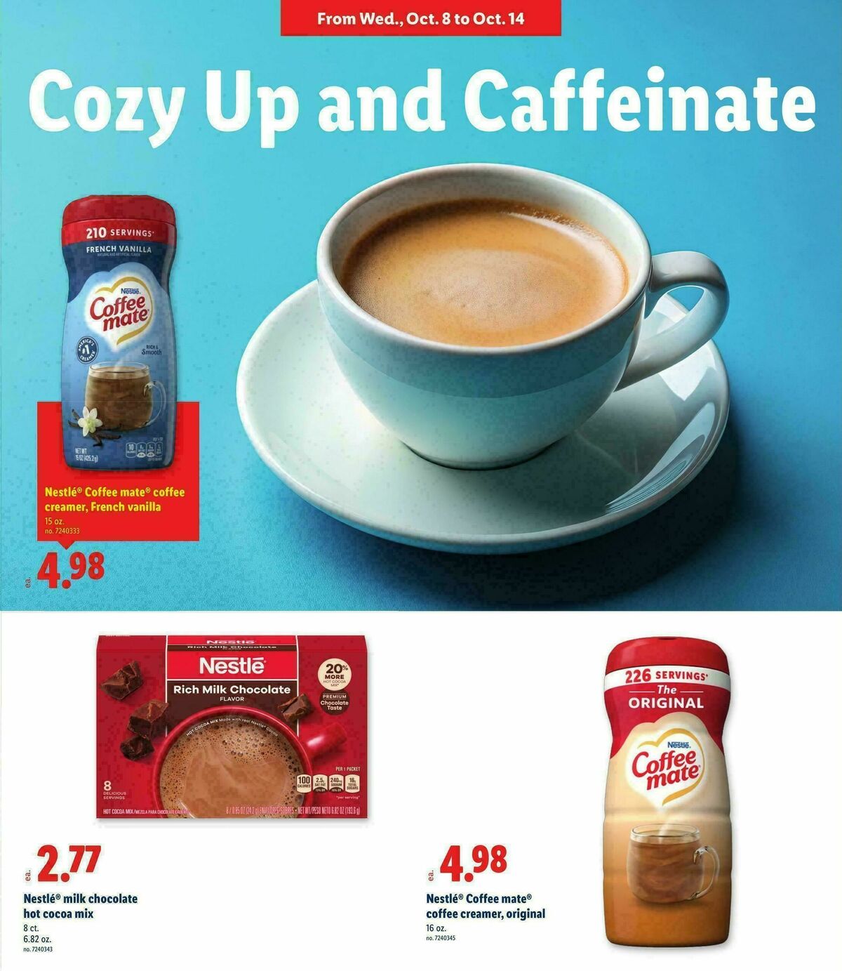 LIDL Weekly Ad from October 8