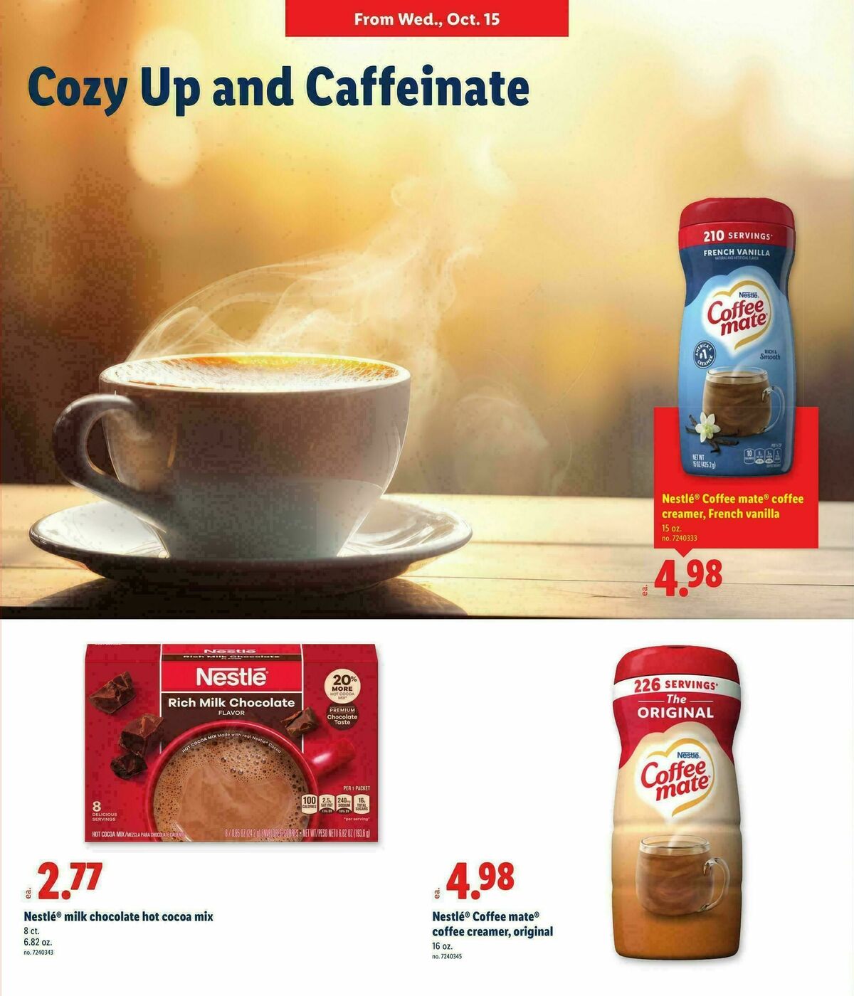 LIDL Weekly Ad from October 15