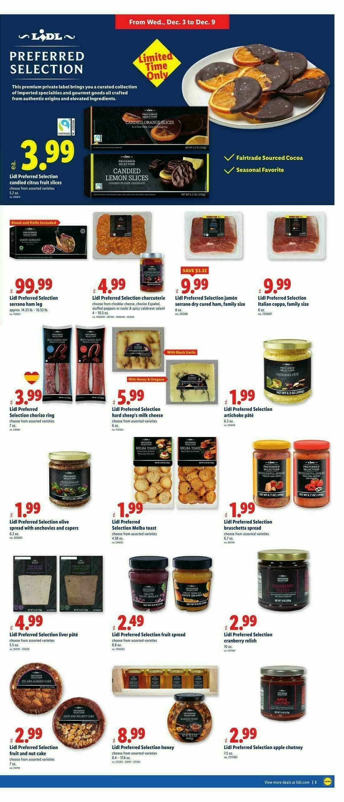 LIDL Weekly Ad from December 3