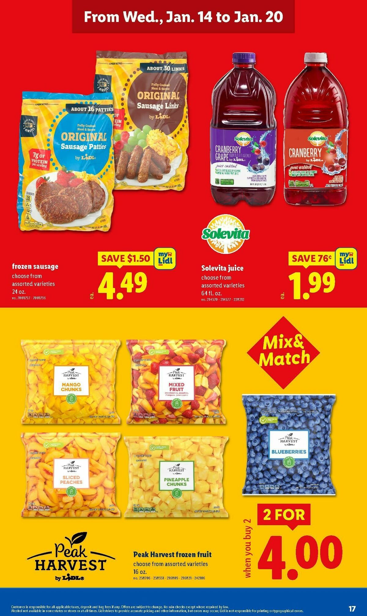 LIDL Weekly Ad from January 14
