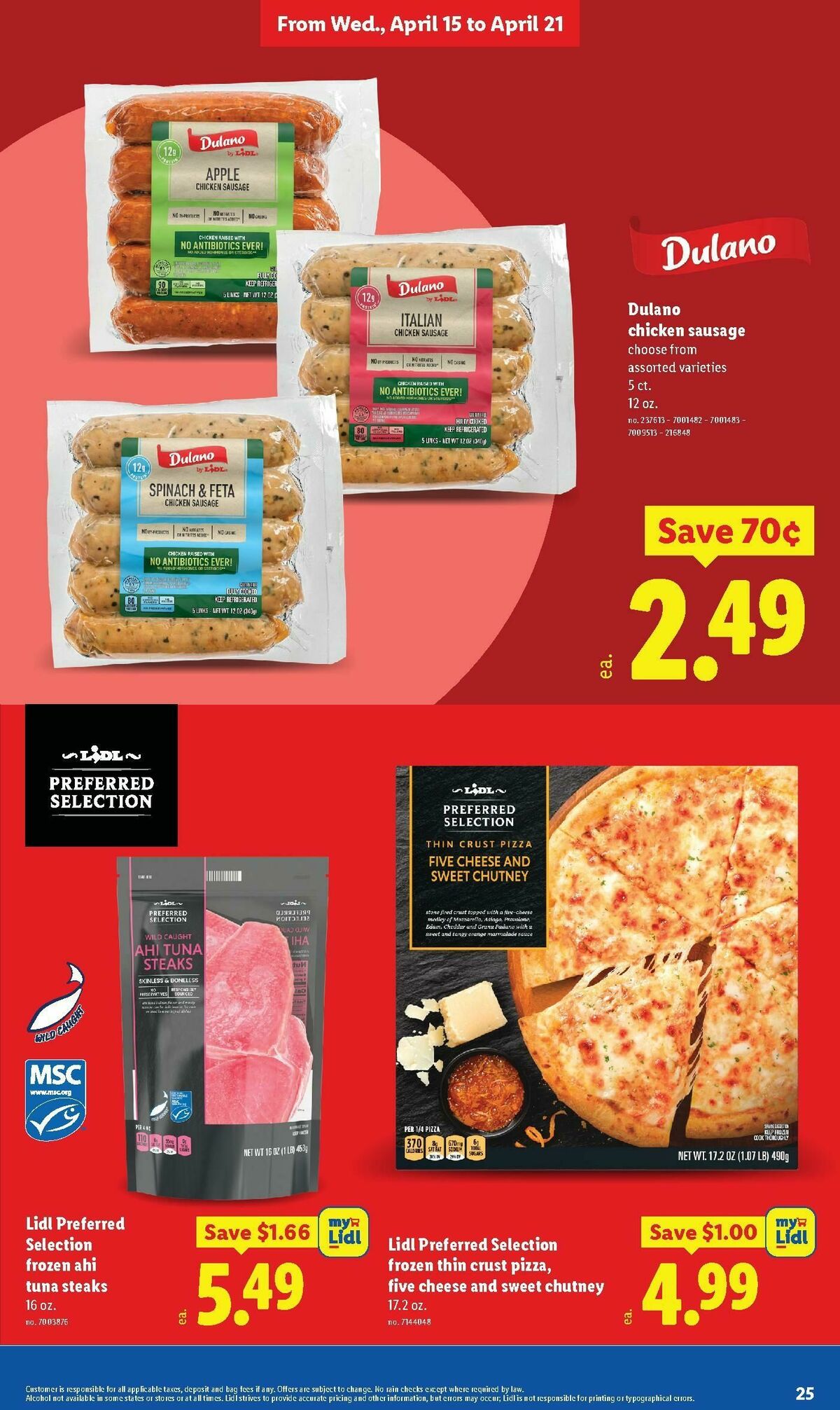 LIDL Weekly Ad from April 15