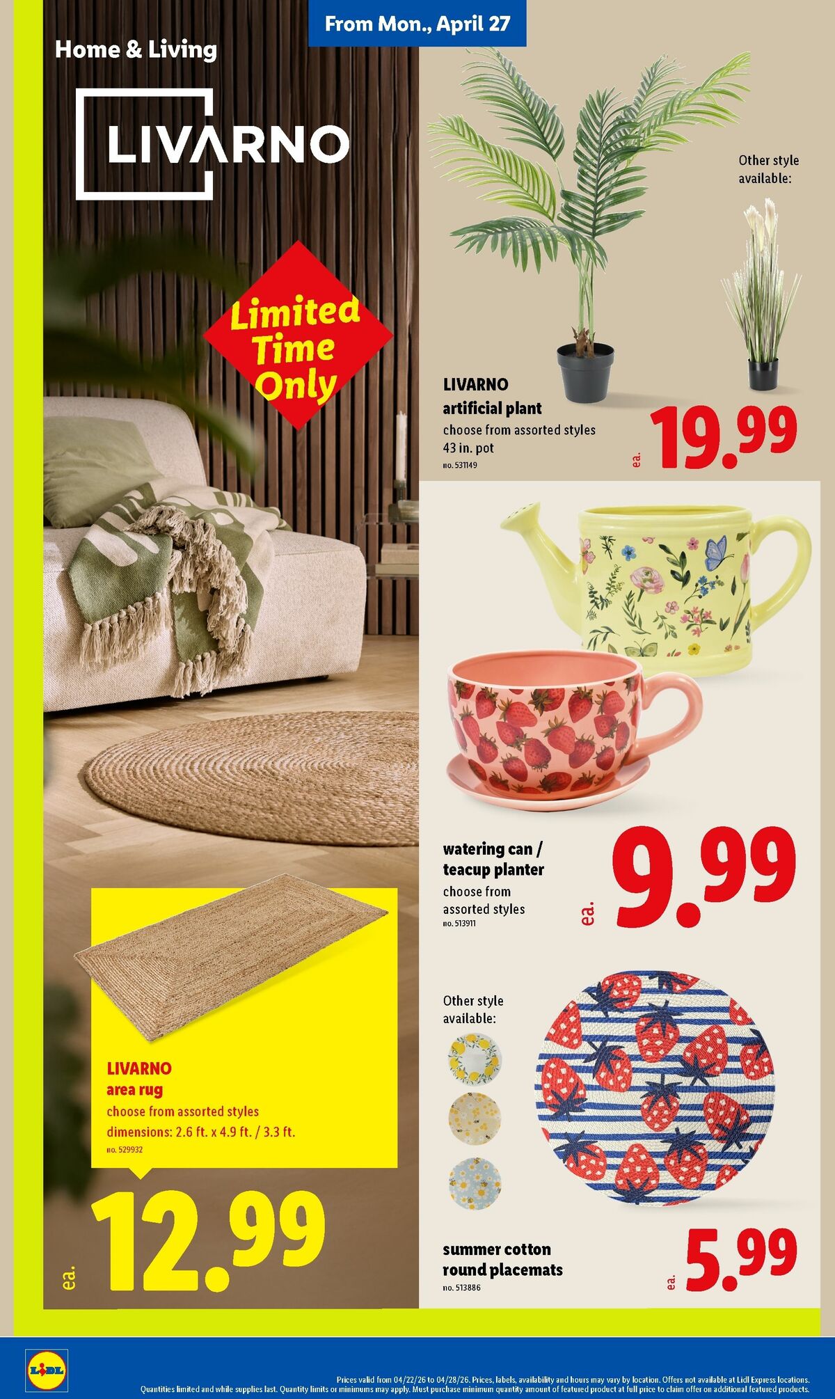 LIDL Weekly Ad from April 22