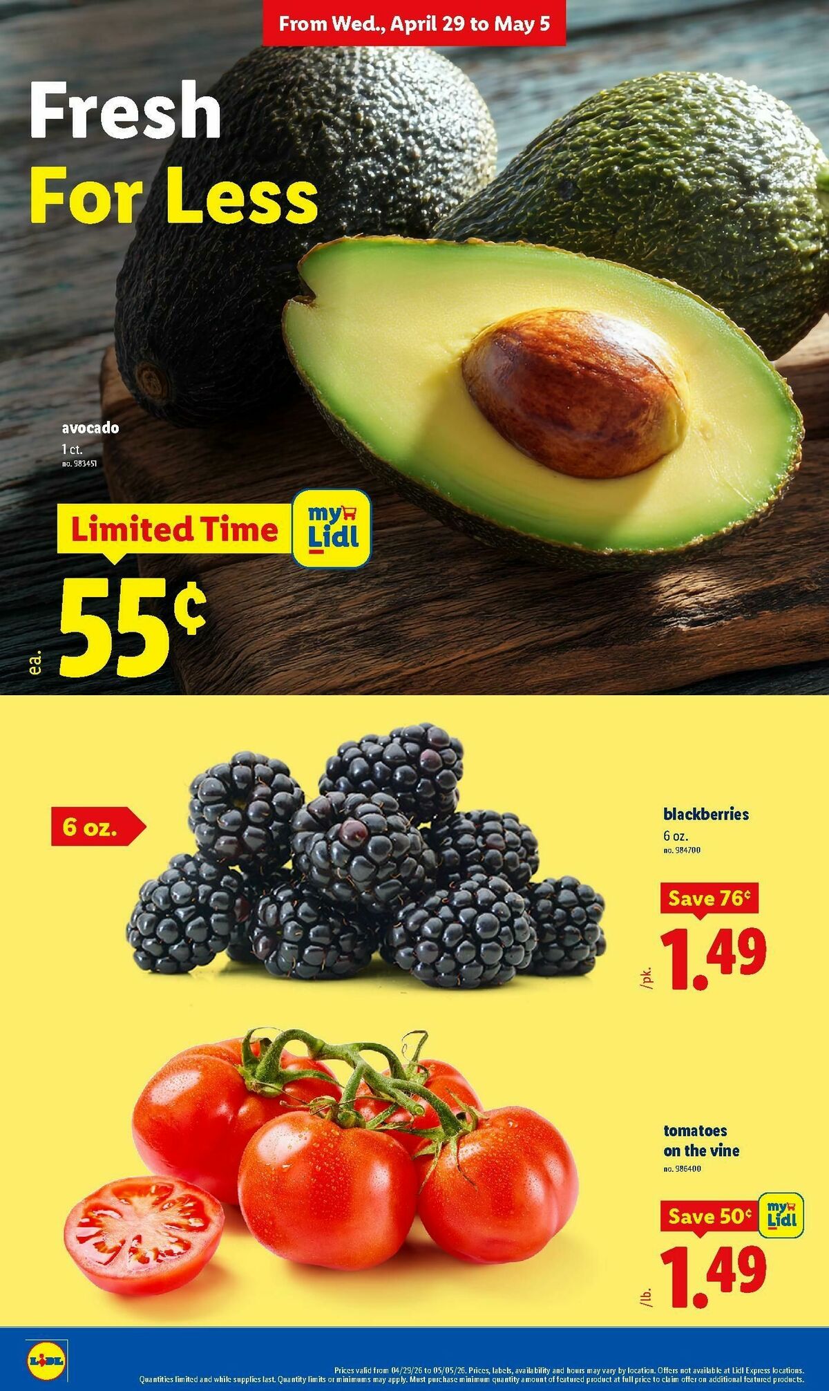 LIDL Weekly Ad from April 29