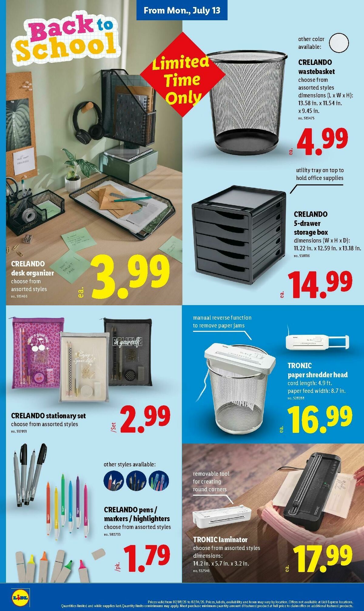 LIDL Weekly Ad from July 8