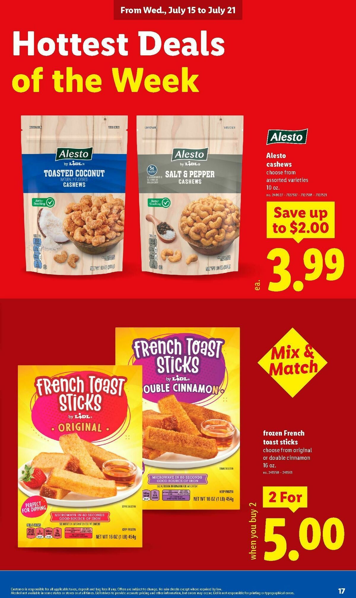 LIDL Weekly Ad from July 15
